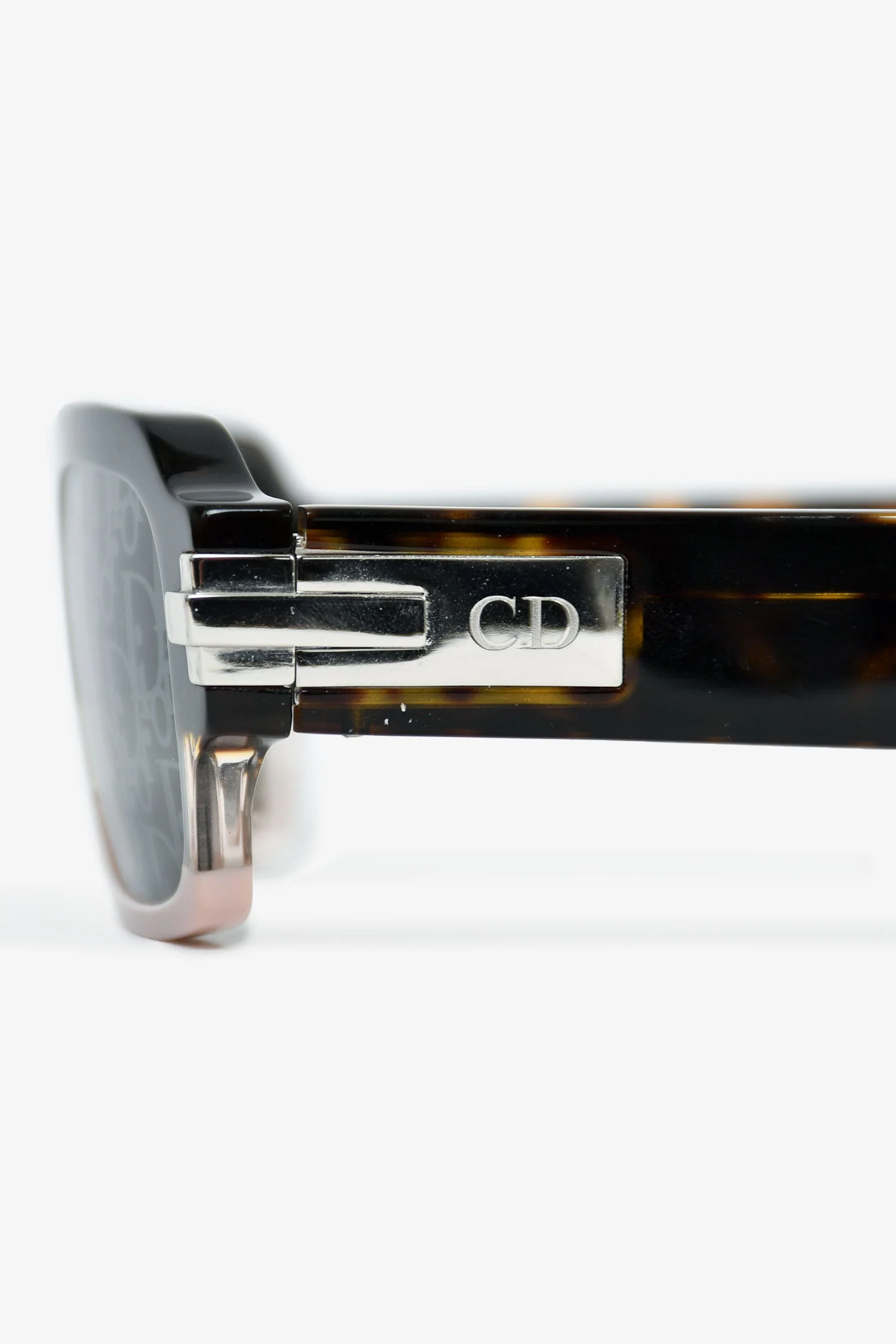 Christian Dior Brown/Pink Ombre Monogram 'Diorblacksuit XL' Sunglasses - Image 4