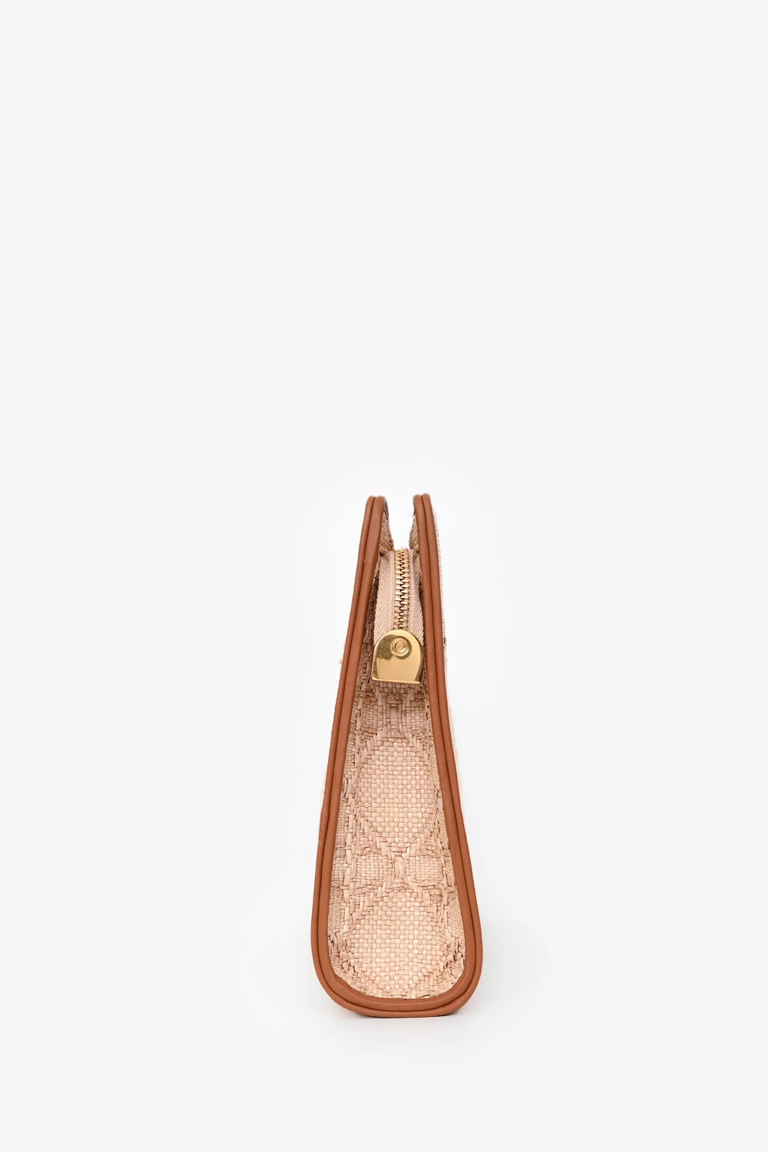 Christian Dior Brown Straw Logo Clutch - Image 4