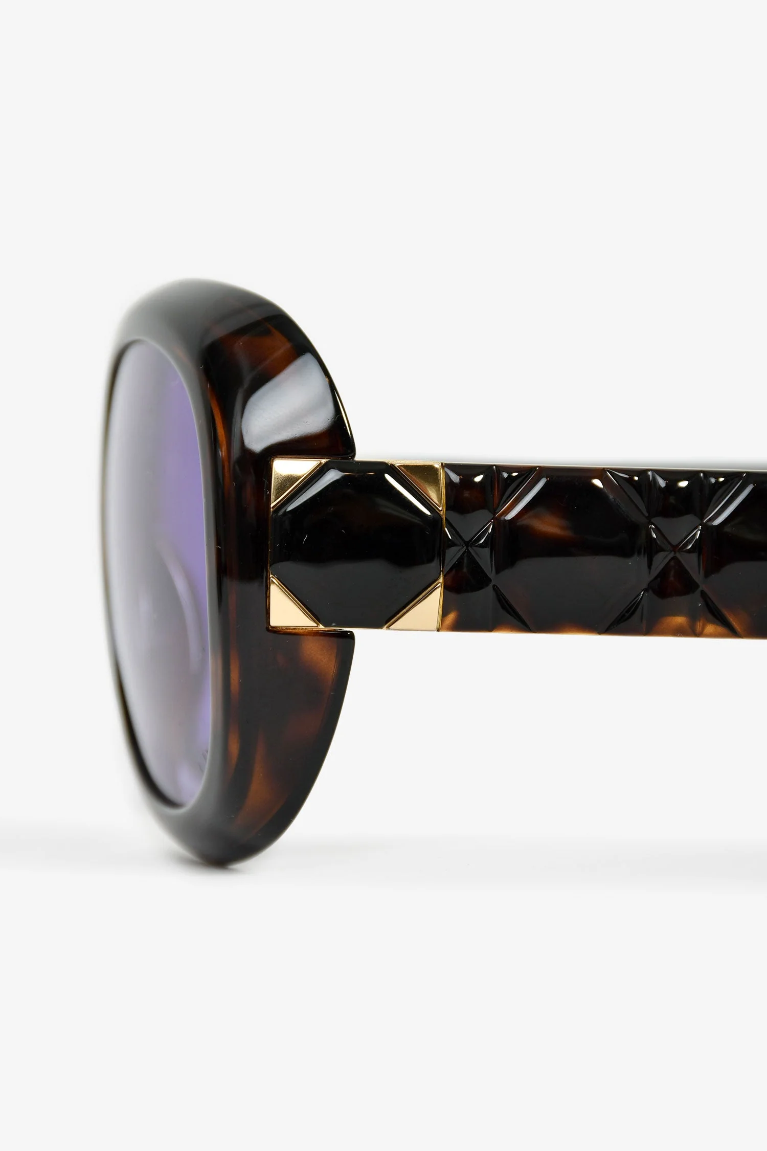 Christian Dior Brown Tortoiseshell 'Lady' Oversized Sunglasses - Image 4