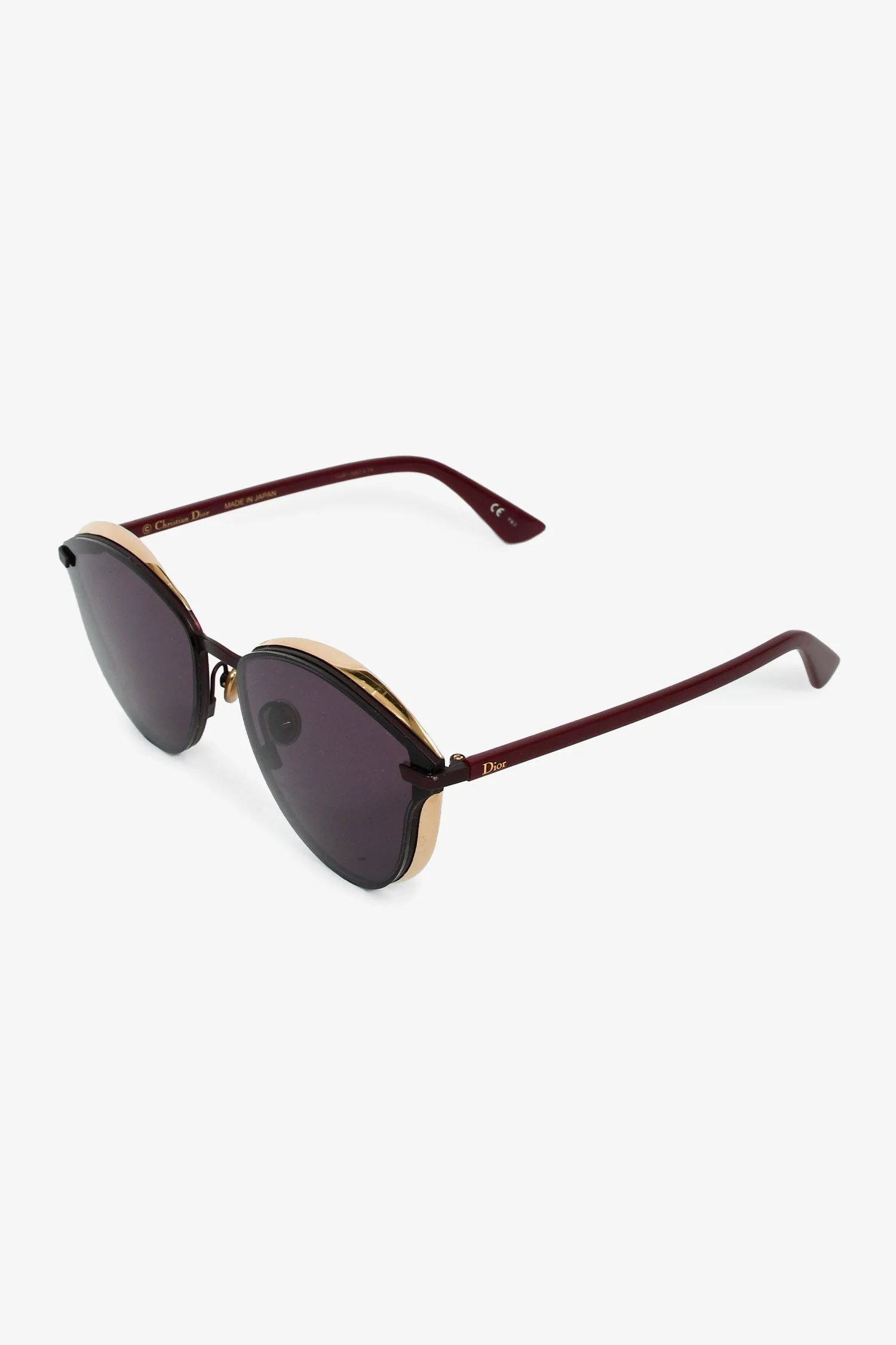 Christian Dior Burgundy 'DiorMurmure' Sunglasses - Image 2