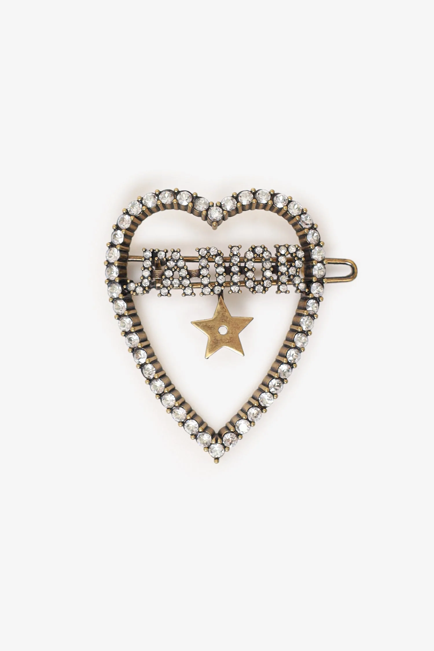 Christian Dior Crystal Embellished 'J'adior' Star Hair Clip - Image 2