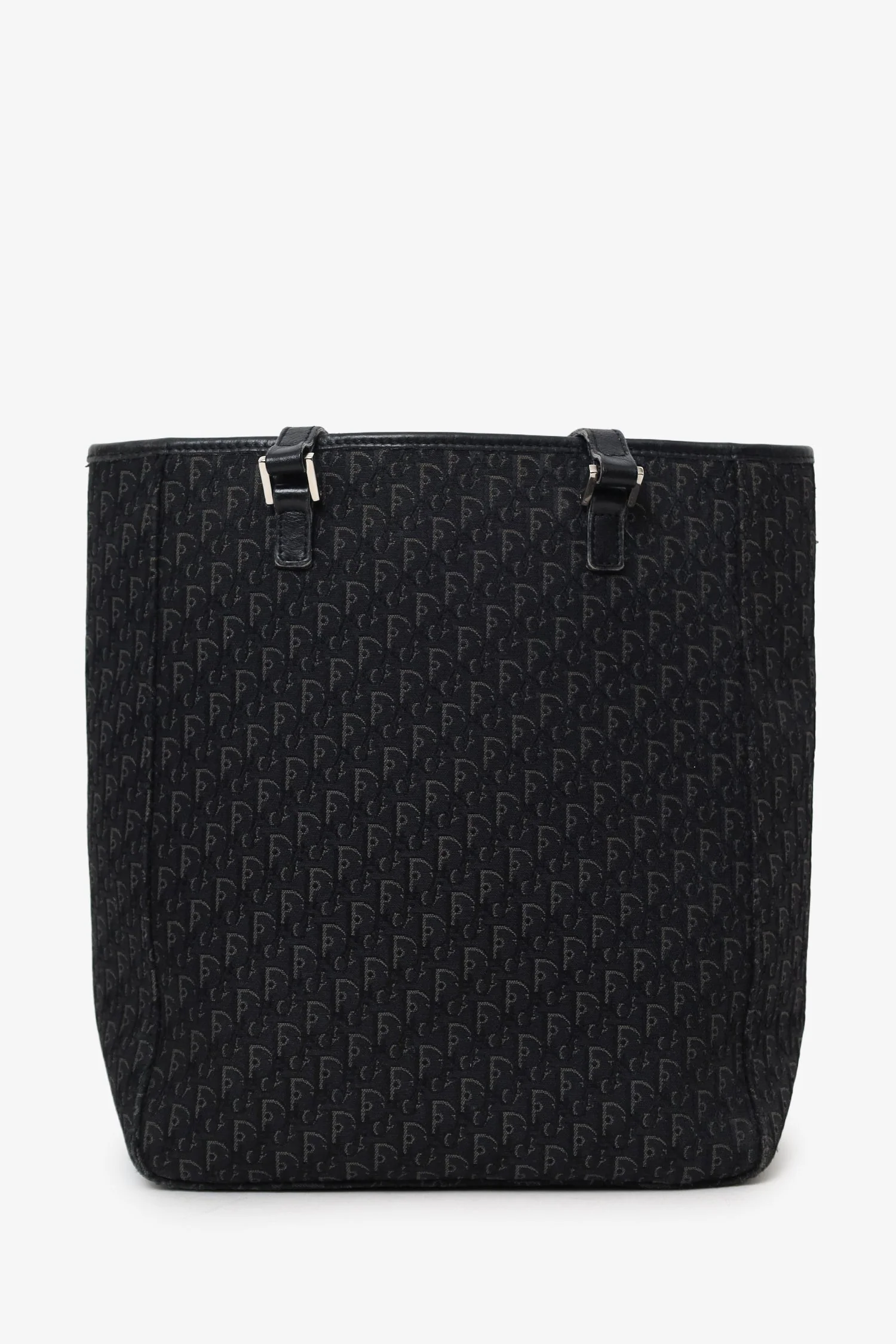 Christian Dior Gery Canvas Oblique 'Diorissimo' Trotter Tote Bag - Image 2