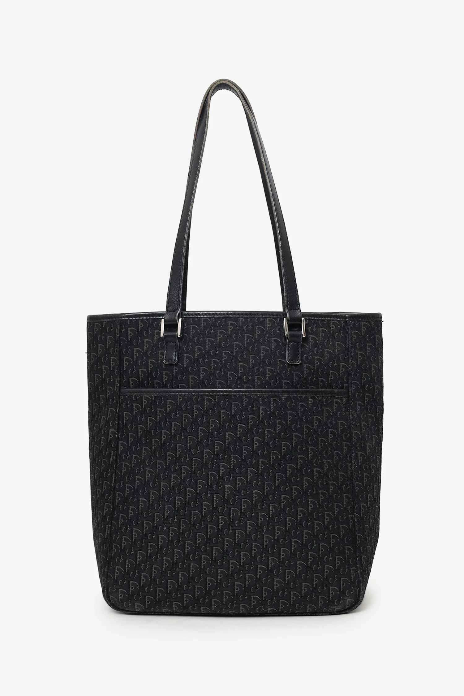 Christian Dior Gery Canvas Oblique 'Diorissimo' Trotter Tote Bag - Image 6