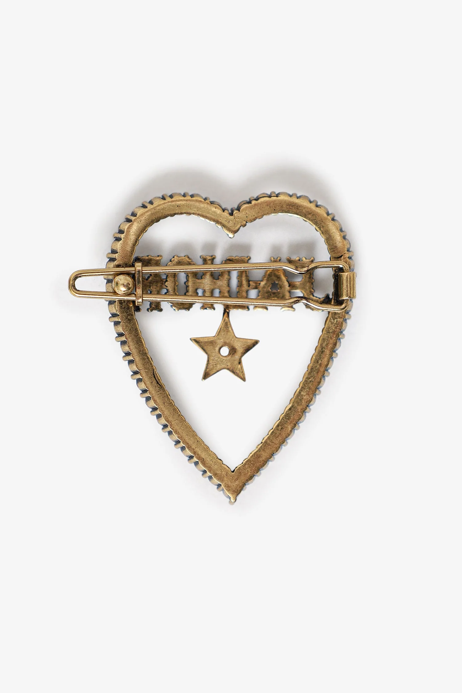 Christian Dior Gold Tone Crystal Embellished J'Adior Hair Clip - Image 3