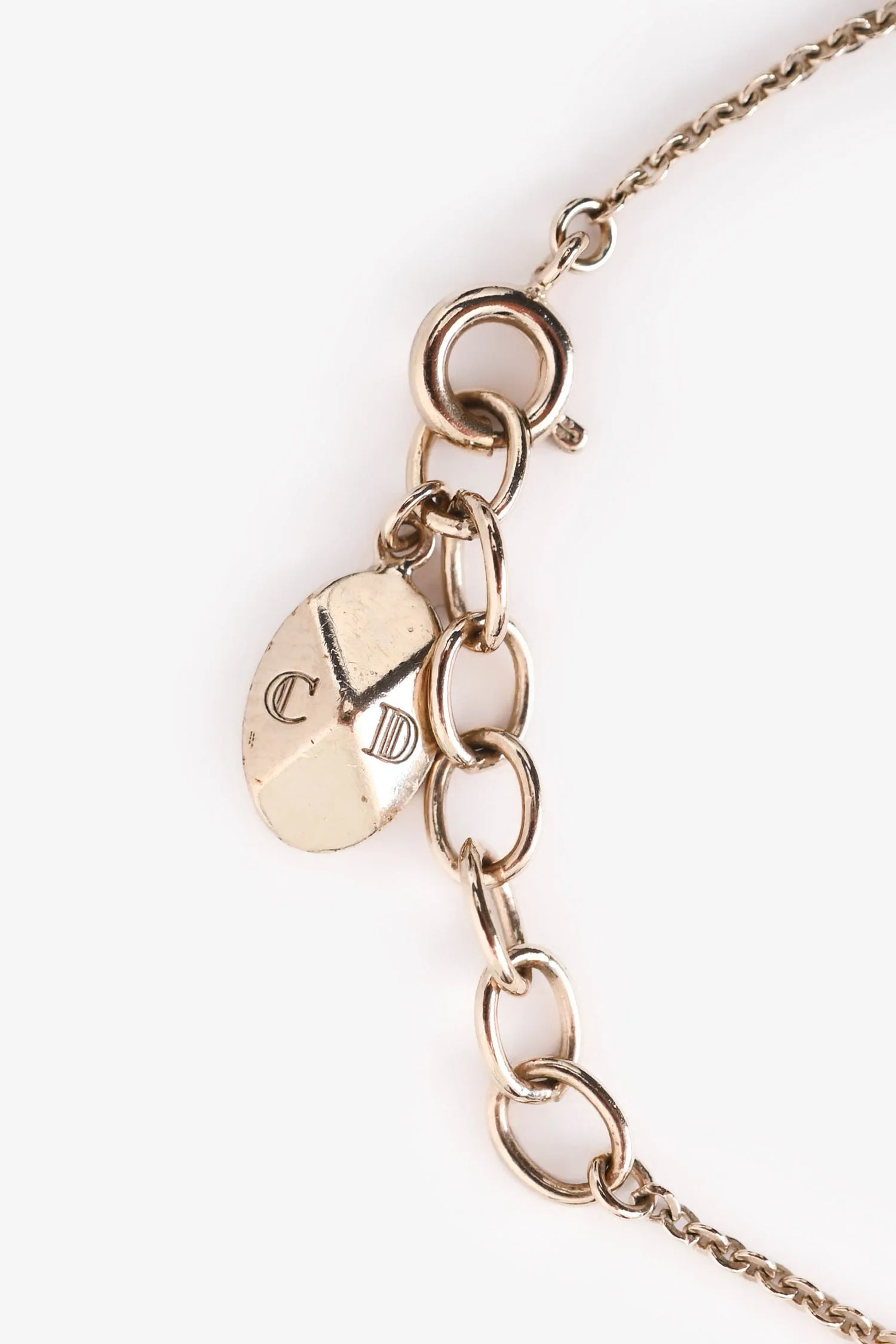 Christian Dior Gold Tone Logo Bracelet - Image 3