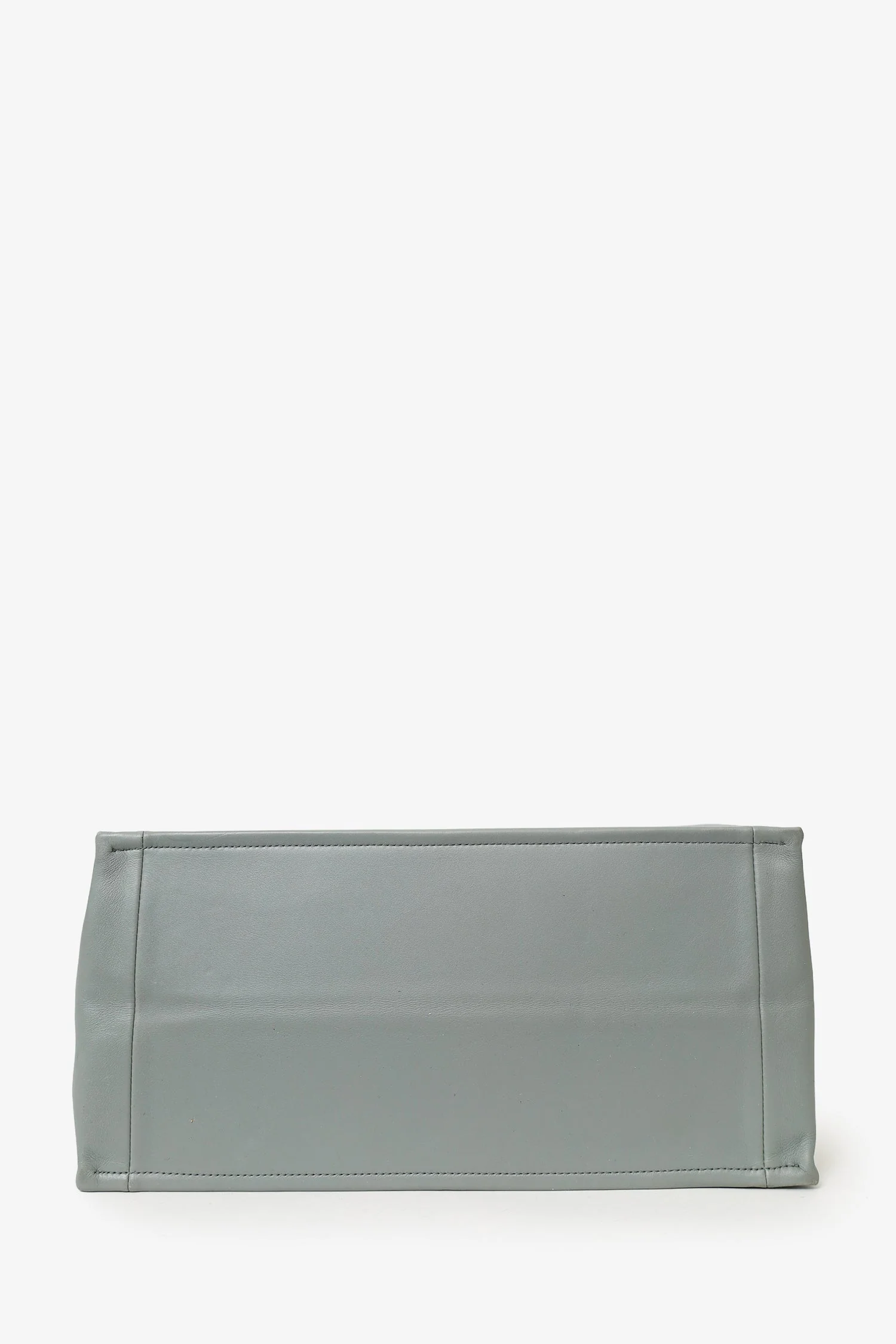 Christian Dior Grey Leather 'Christian Dior' Embossed Medium Book Tote - Image 5