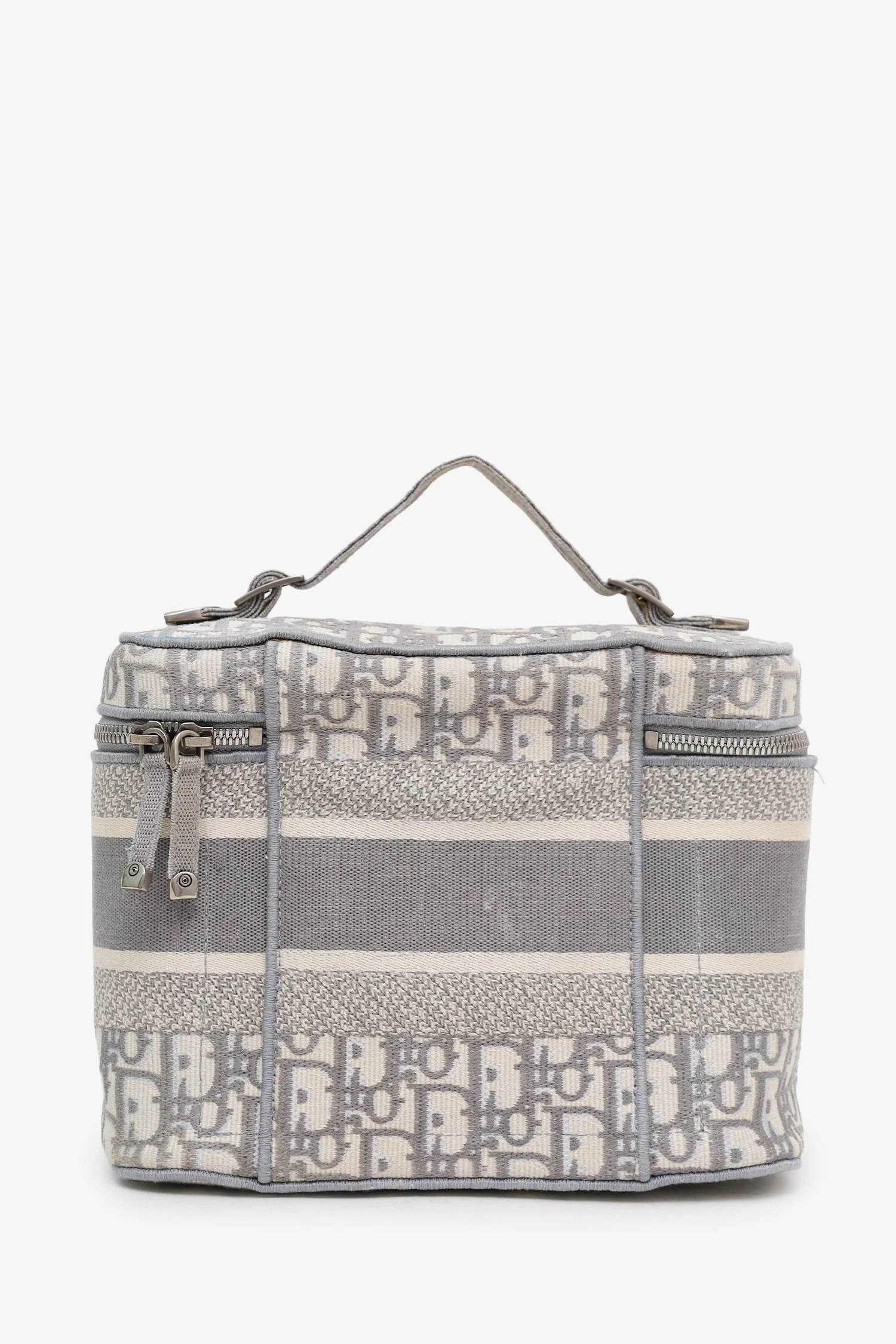 Christian Dior Grey Oblique Monogram Dior travel Vanity Case - Image 2