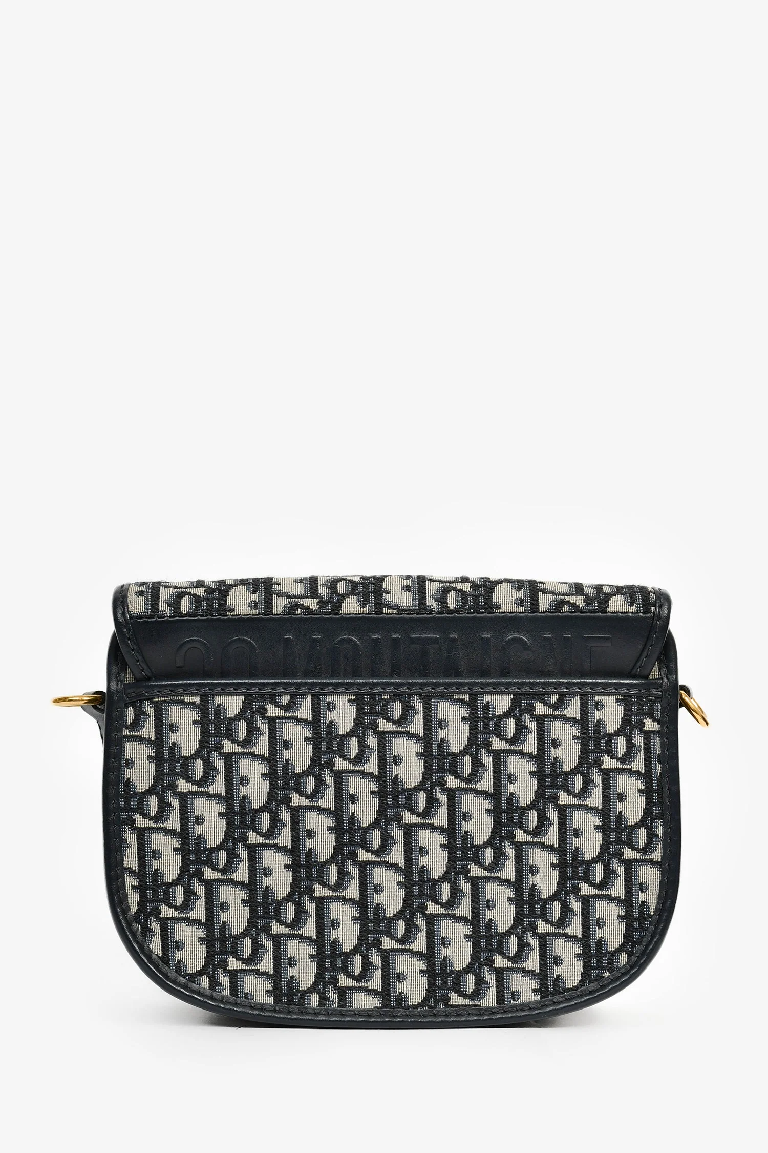 Christian Dior Navy Blue Oblique Jacquard Medium 'Bobby' Crossbody Bag - Image 2