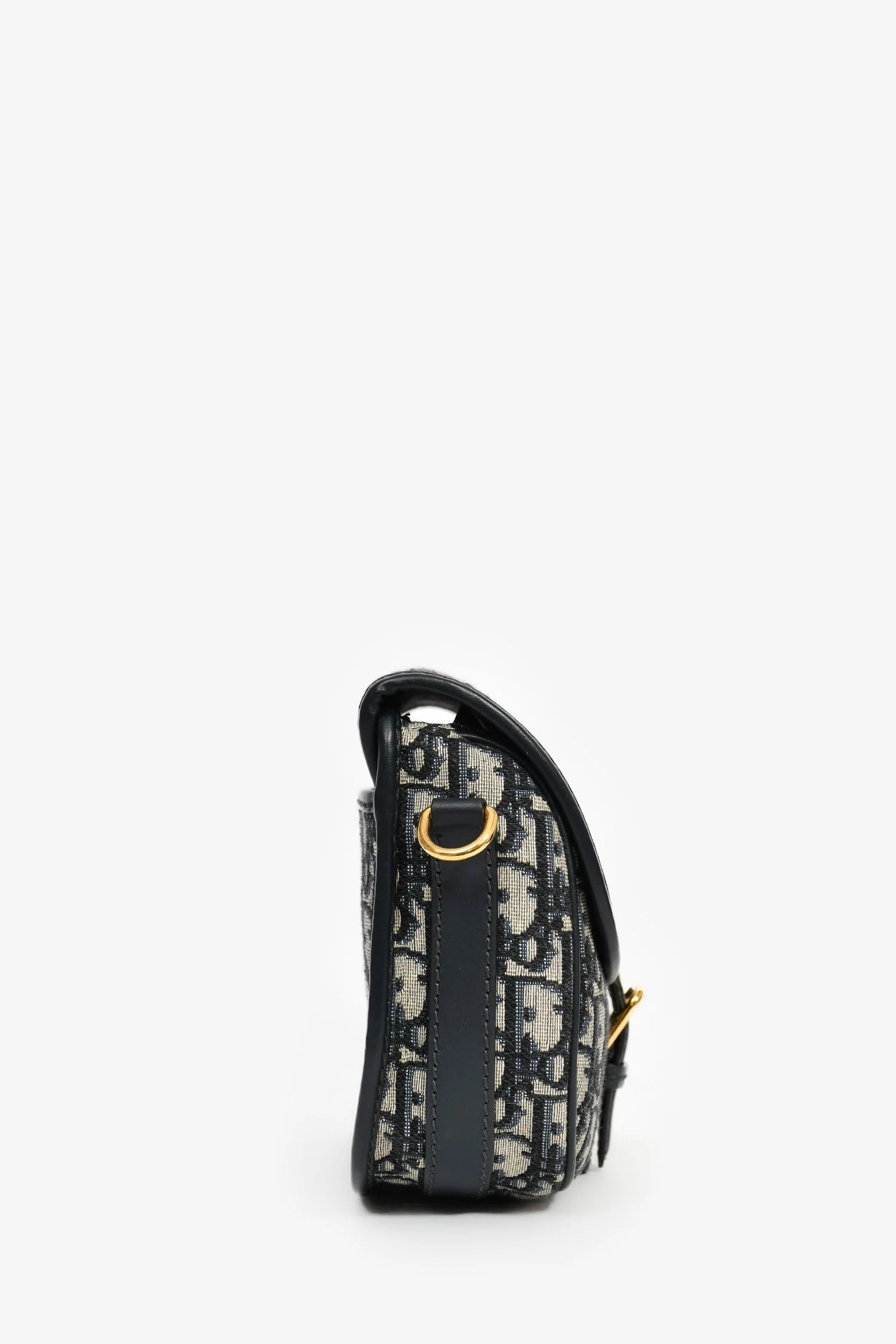 Christian Dior Navy Blue Oblique Jacquard Medium 'Bobby' Crossbody Bag - Image 3