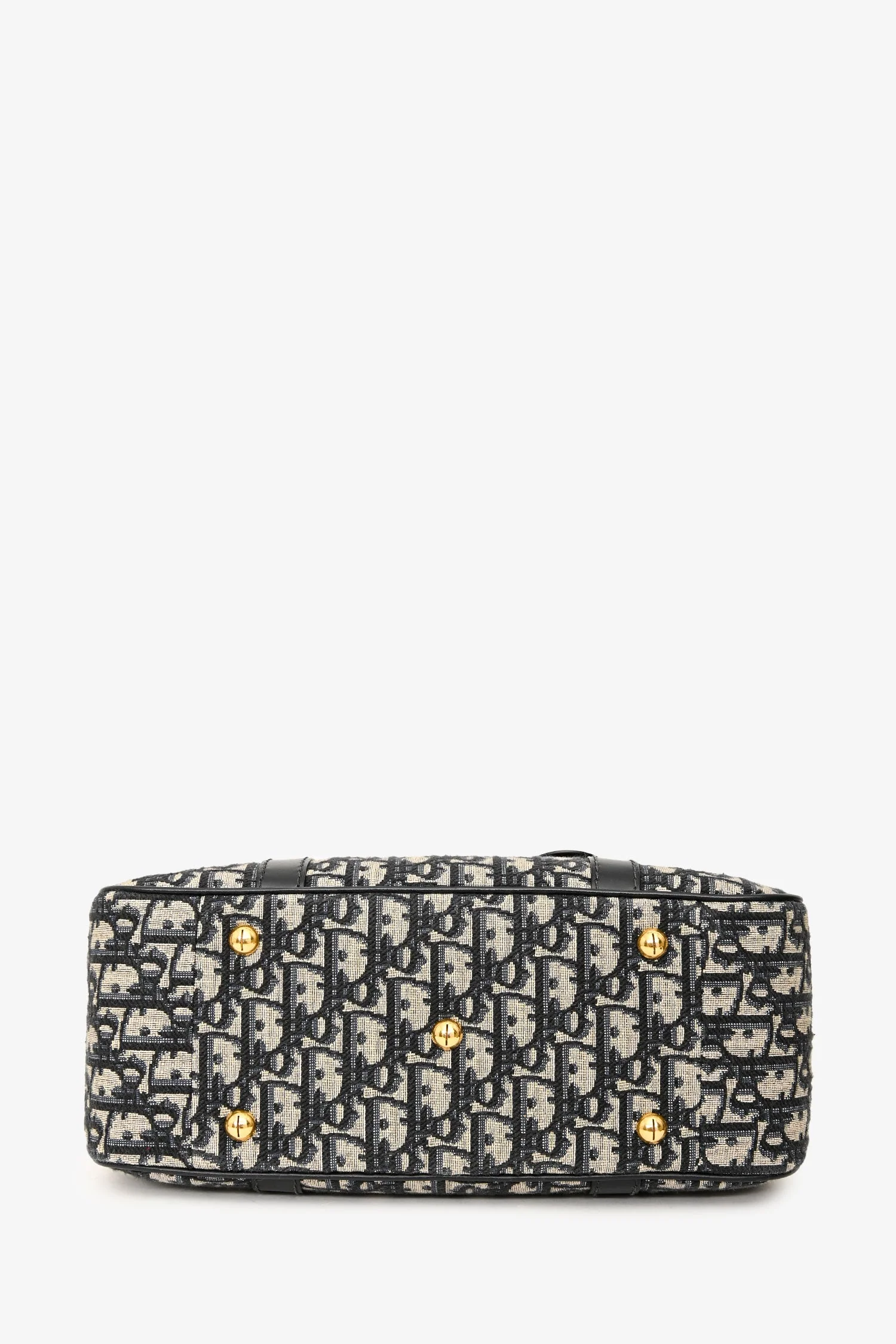 Christian Dior Navy Oblique Jacquard D-Vibe Bag With Crossbody Strap - Image 5