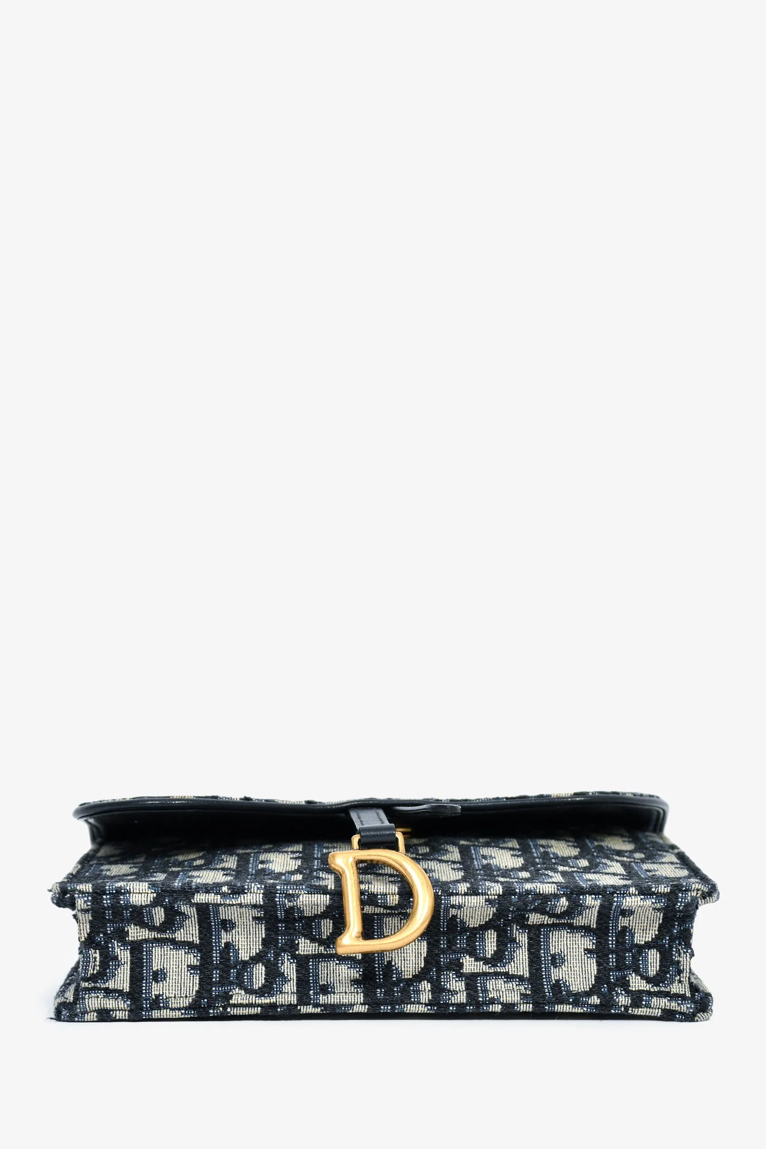 Christian Dior Navy Oblique Saddle Belt Bag - Image 5