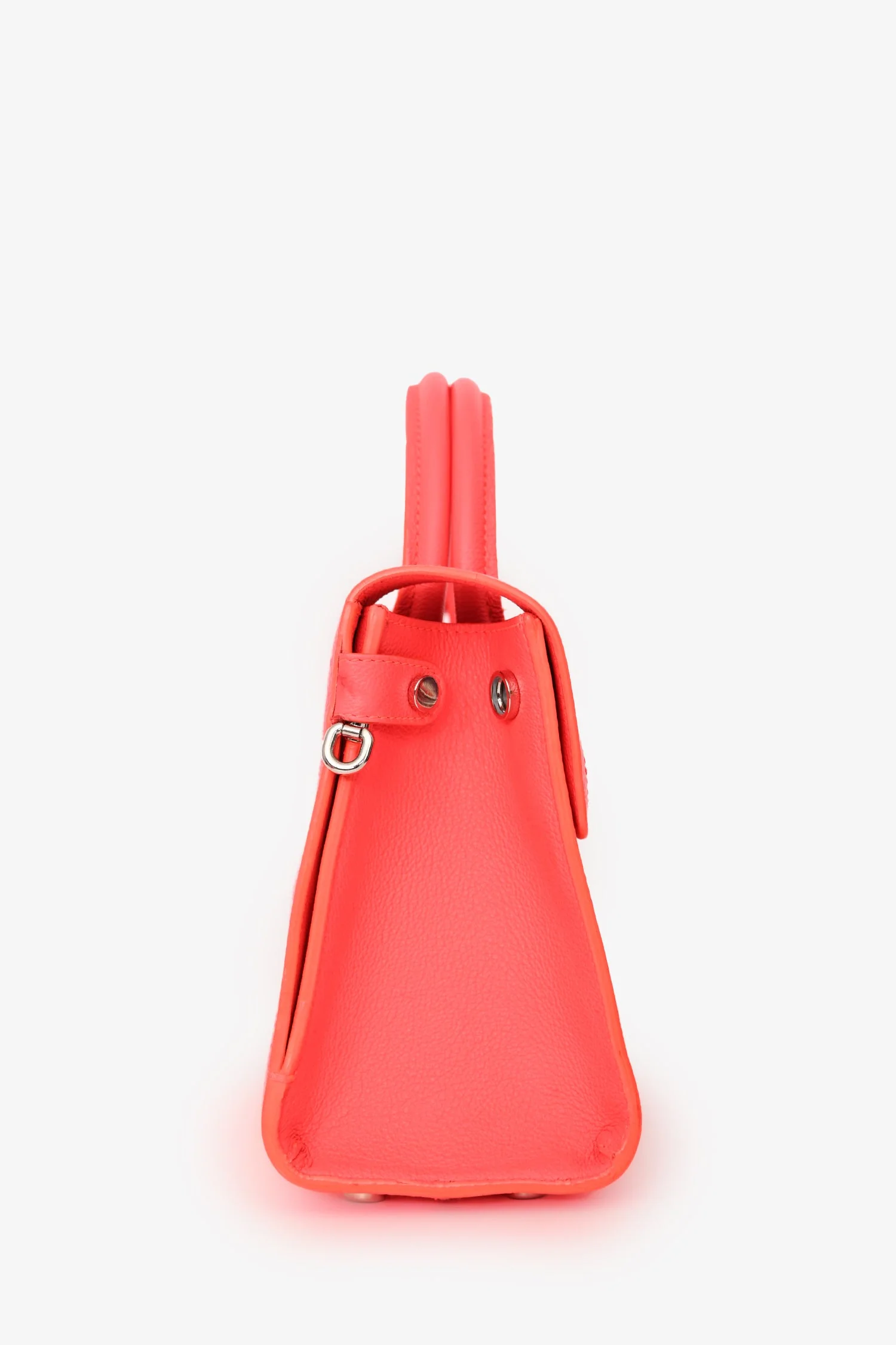 Christian Dior Neon Orange Leather "Diorever" Mini Top Handle With Strap - Image 3