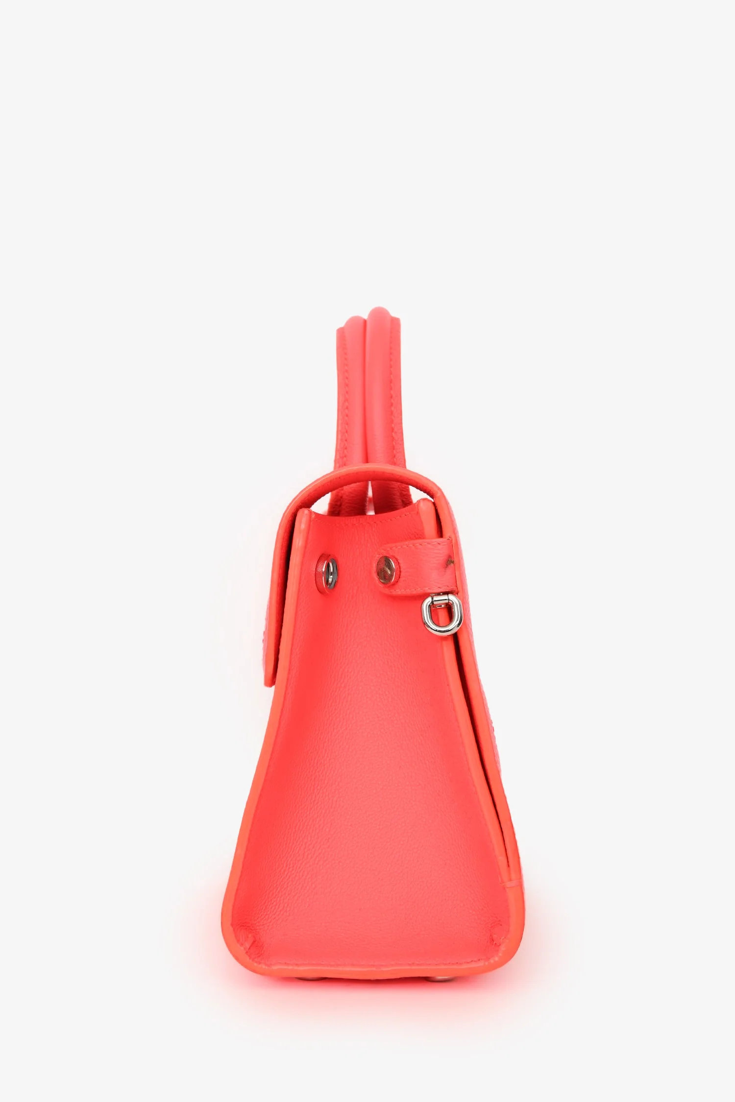 Christian Dior Neon Orange Leather "Diorever" Mini Top Handle With Strap - Image 4