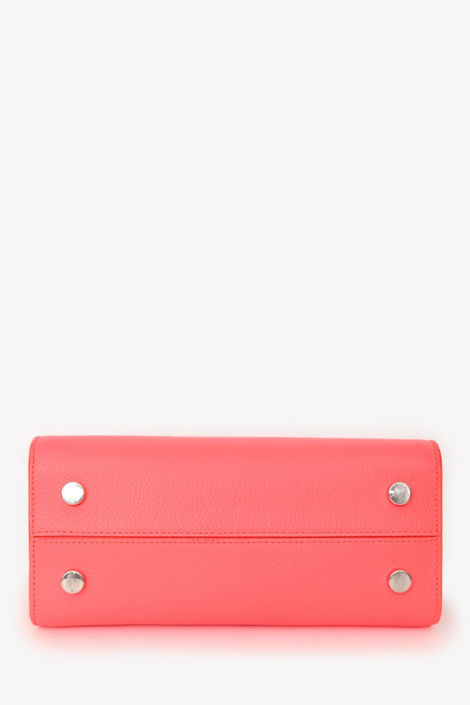 Christian Dior Neon Orange Leather "Diorever" Mini Top Handle With Strap - Image 5