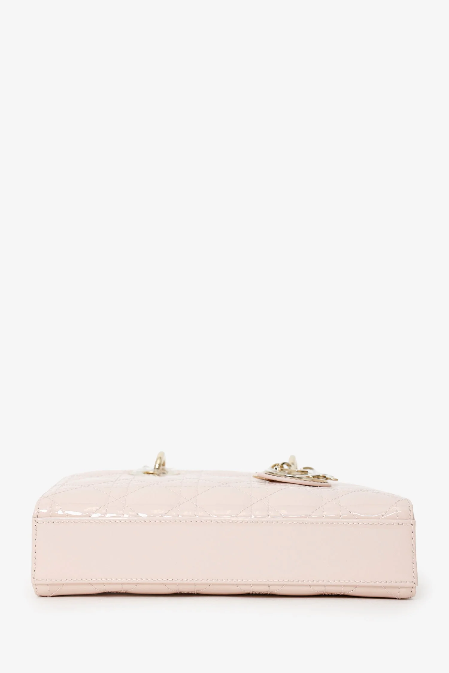 Christian Dior Pink Patent Leather Mini Lady 'D-Joy' Bag - Image 5