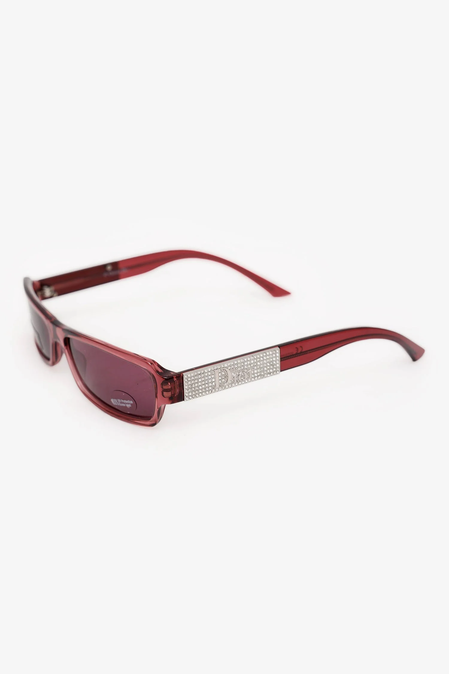 Christian Dior Purple Rhinestone Sunglasses - Image 2