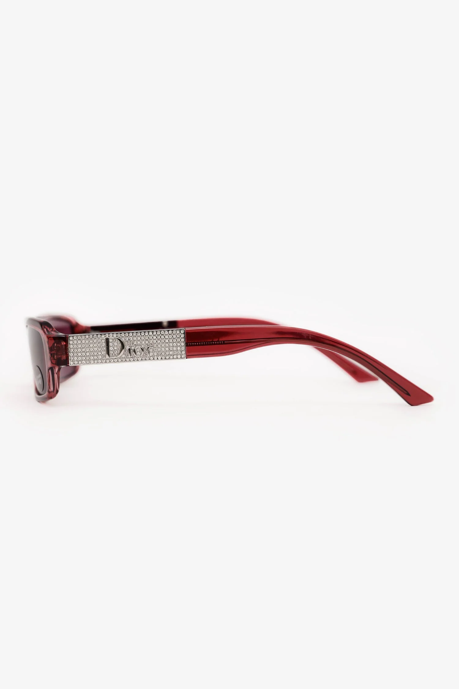 Christian Dior Purple Rhinestone Sunglasses - Image 3