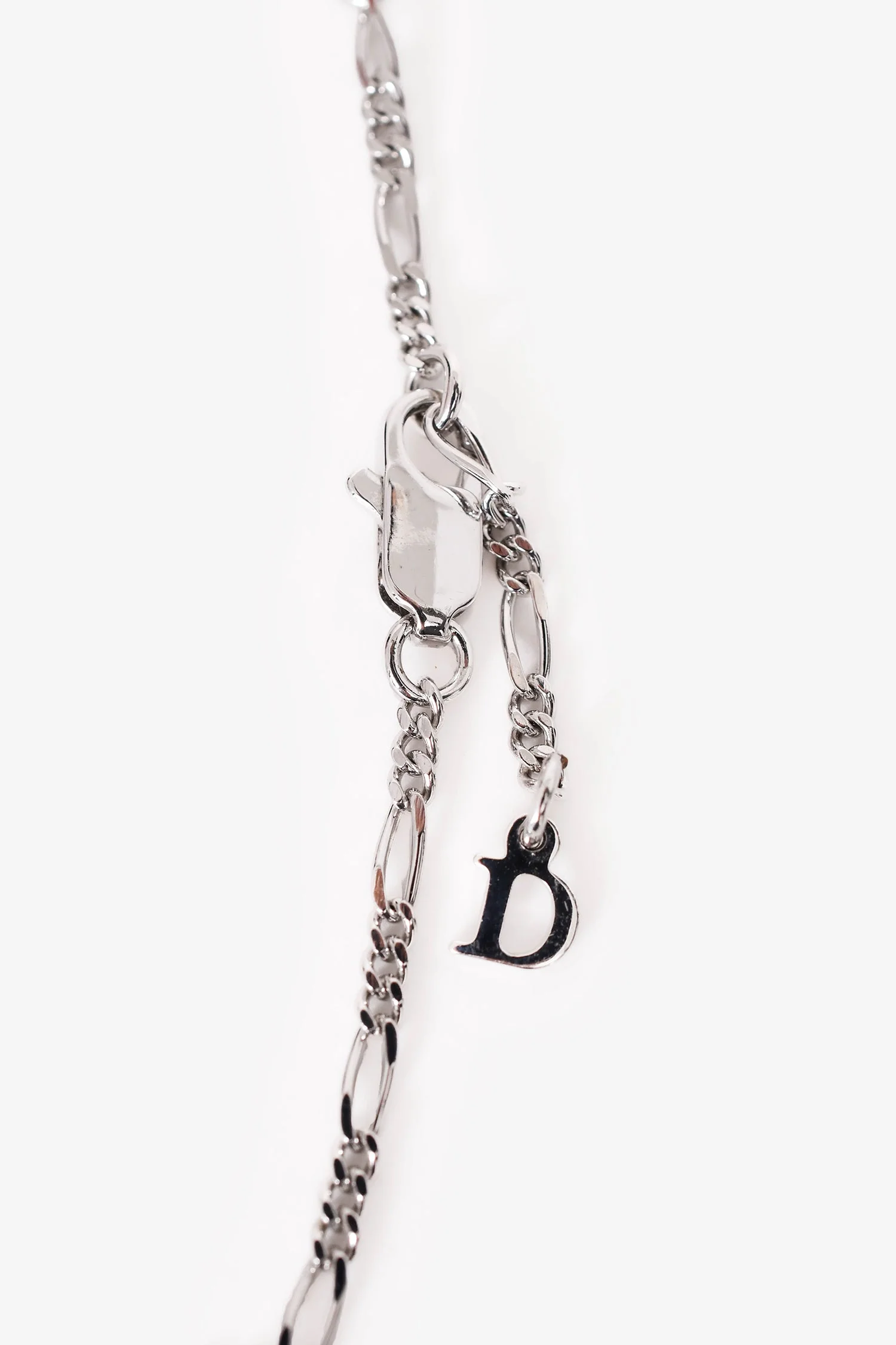 Christian Dior Rhodium Metal Logo Bracelet - Image 3