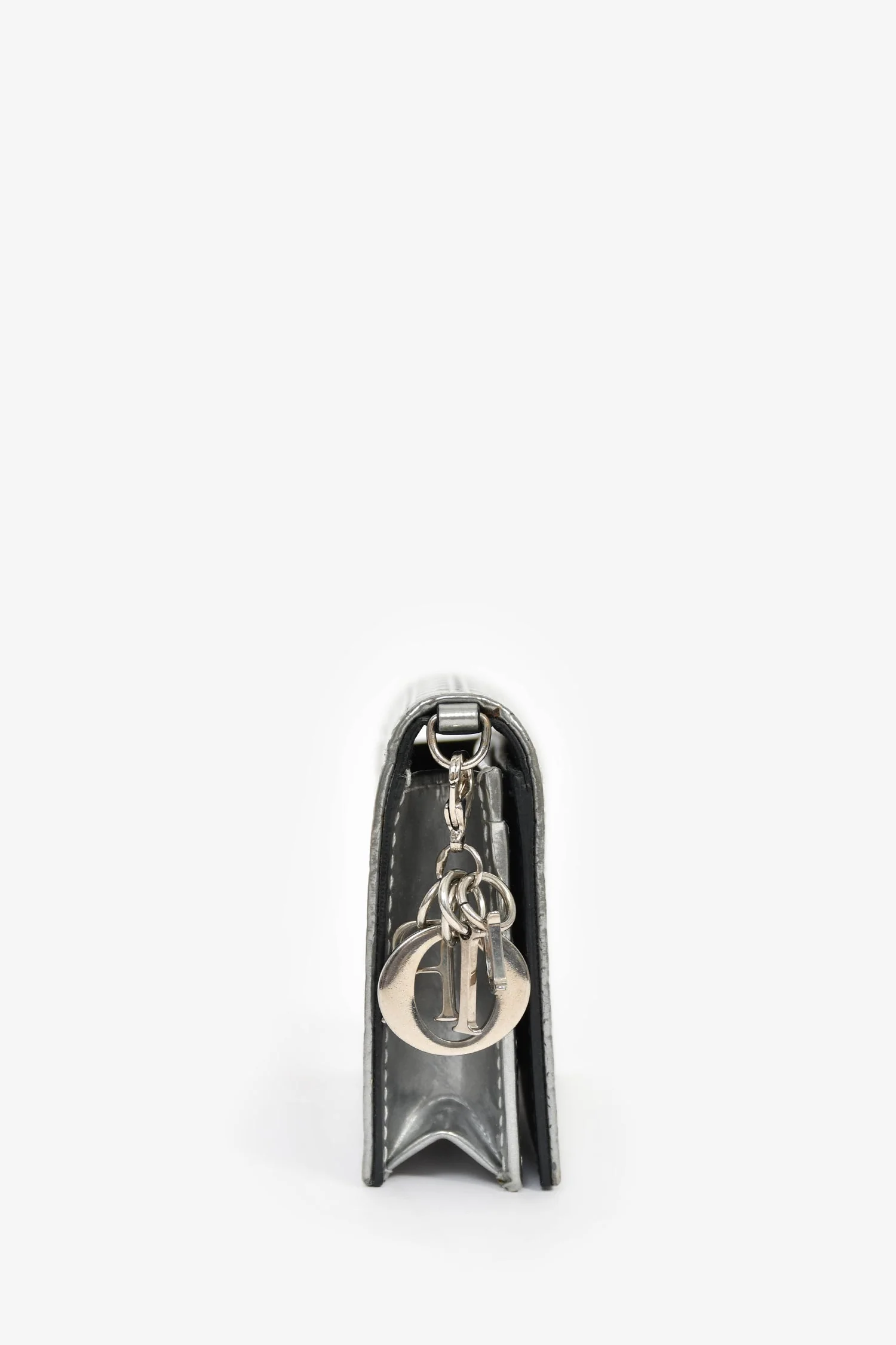 Christian Dior Silver Micro Cannage Wallet - Image 3