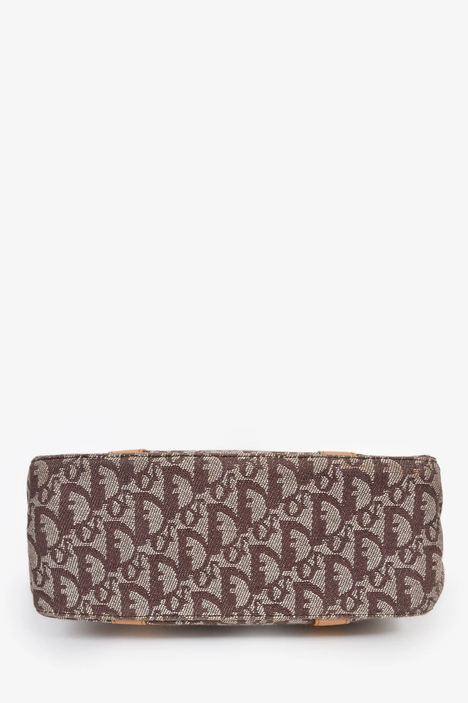 Christian Dior Vintage Brown Canvas Oblique Trotter Tote Bag - Image 5