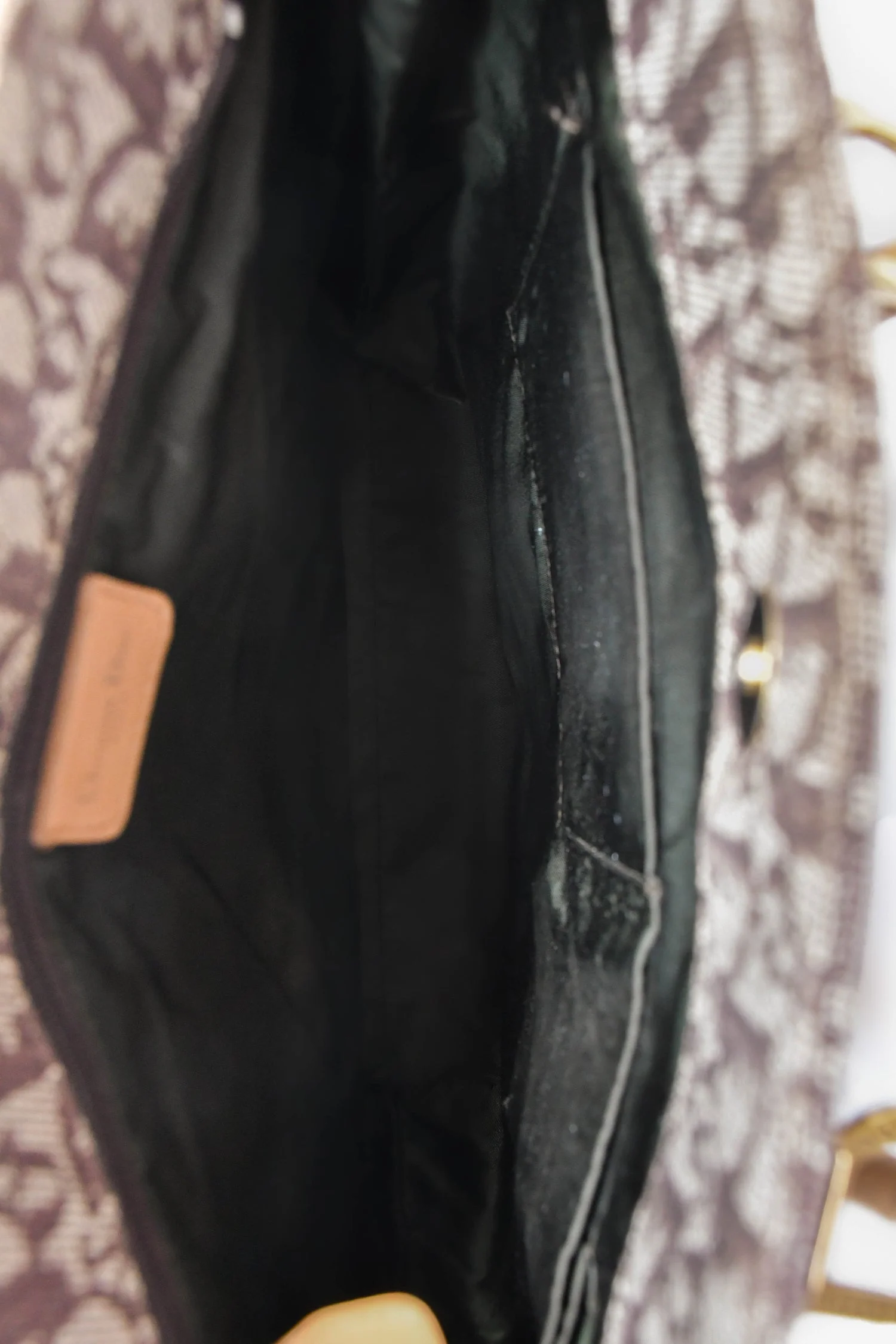 Christian Dior Vintage Brown Canvas Oblique Trotter Tote Bag - Image 6