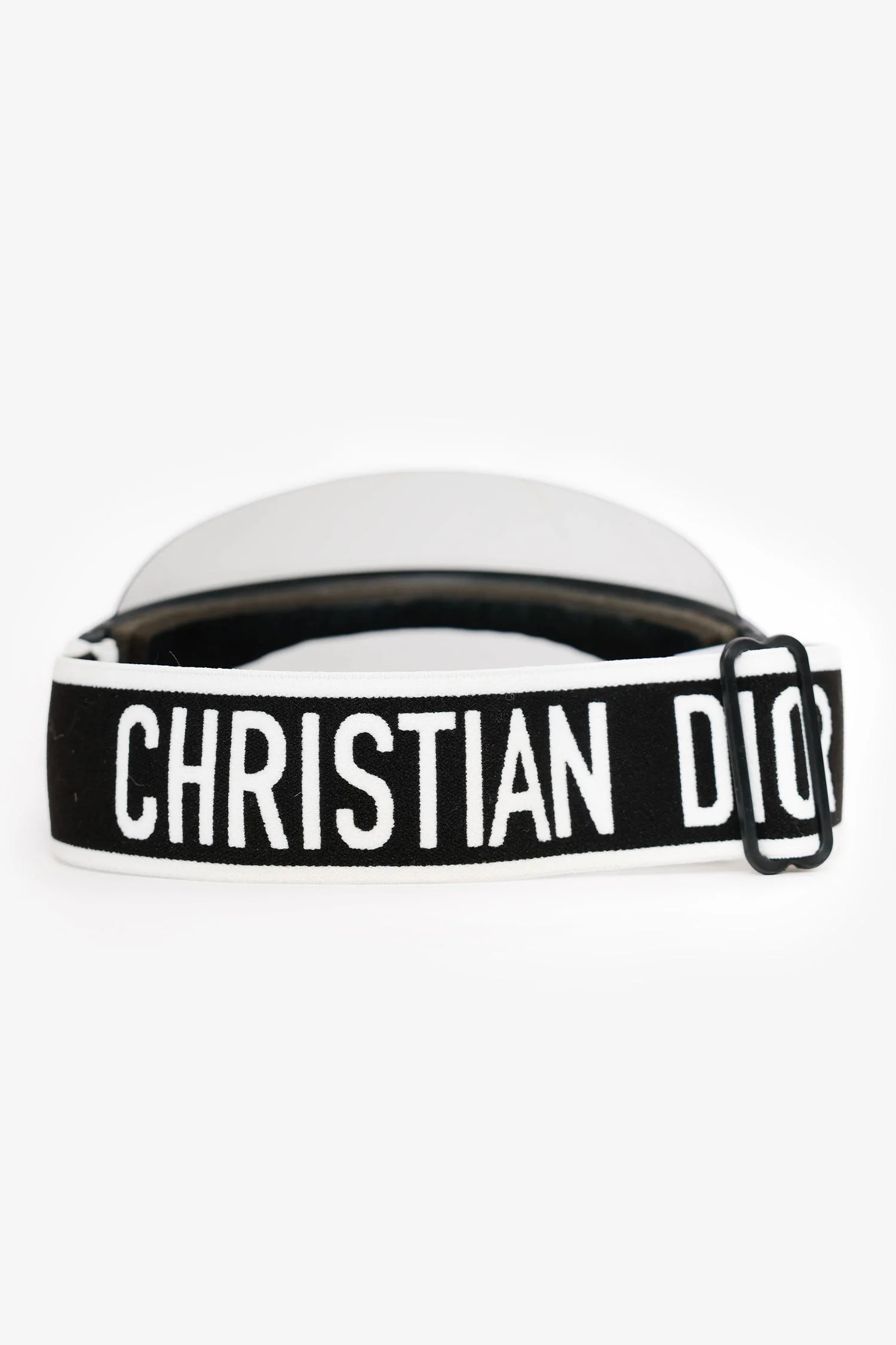 Christian Dior White/Black DiorClub1 Visor - Image 3