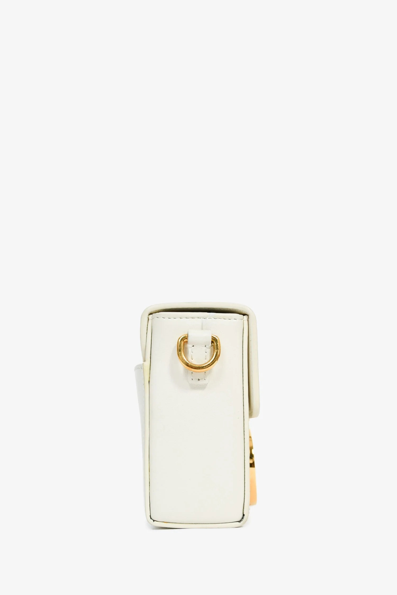 Christian Dior White Leather 'Sac 30 Montaigne Mini' Crossbody - Image 3