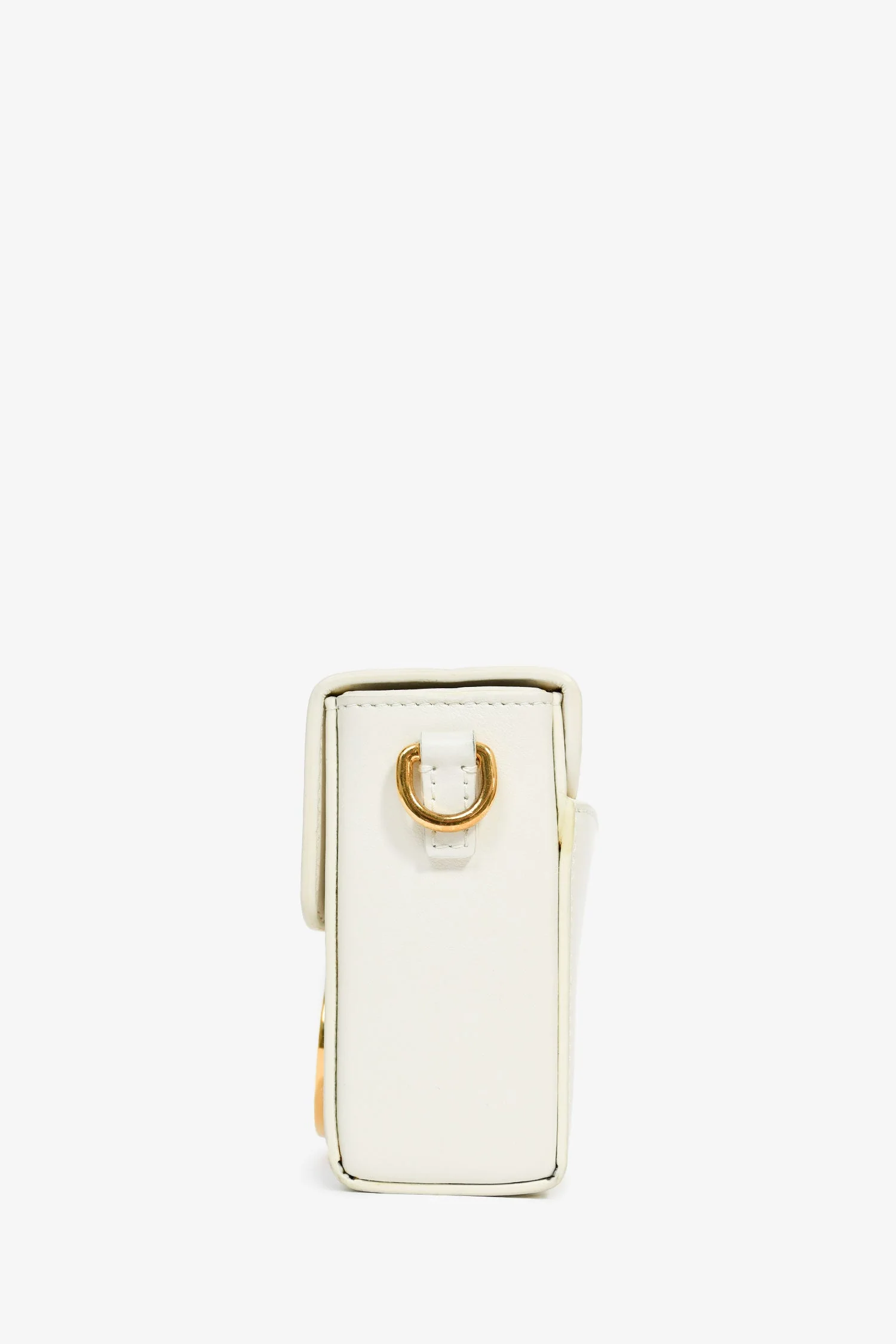 Christian Dior White Leather 'Sac 30 Montaigne Mini' Crossbody - Image 4