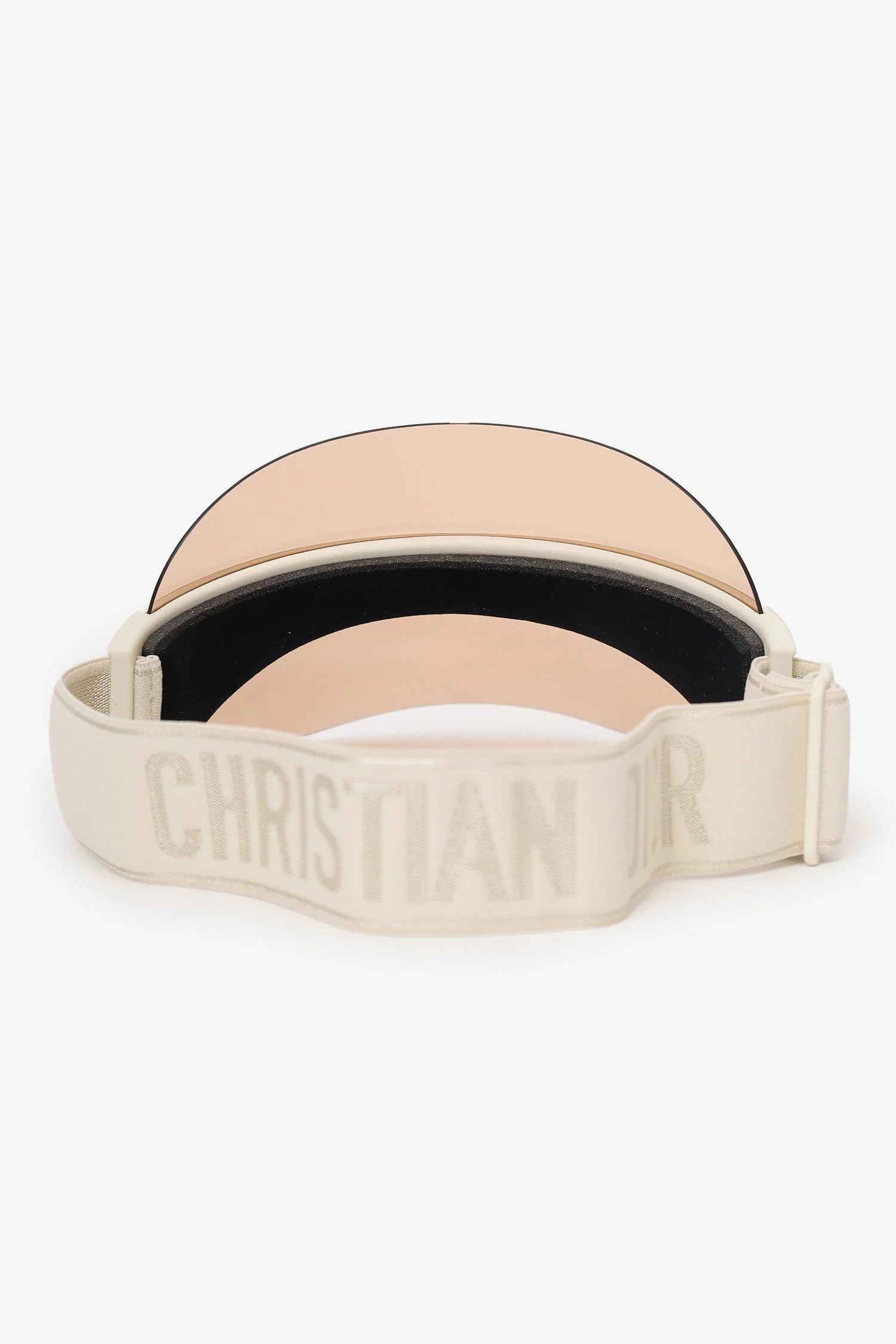 Christian Dior White/Pink Dior Club1 Visor - Image 3