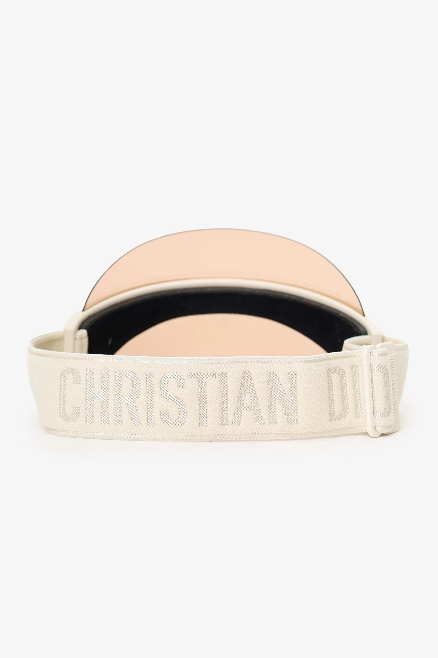 Christian Dior White/Pink Dior Club1 Visor - Image 3