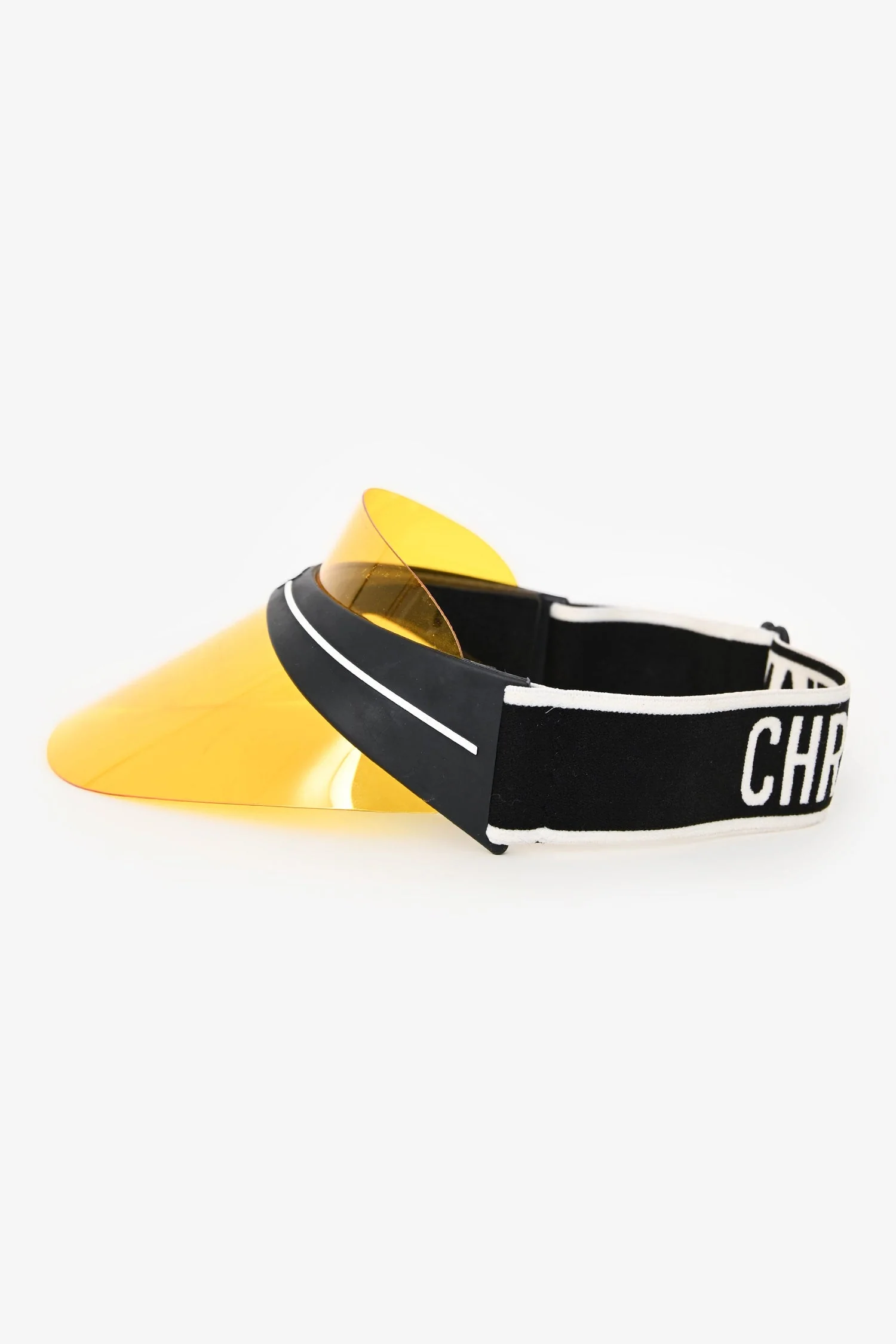 Christian Dior Yellow/Black DiorClub1 Visor - Image 2
