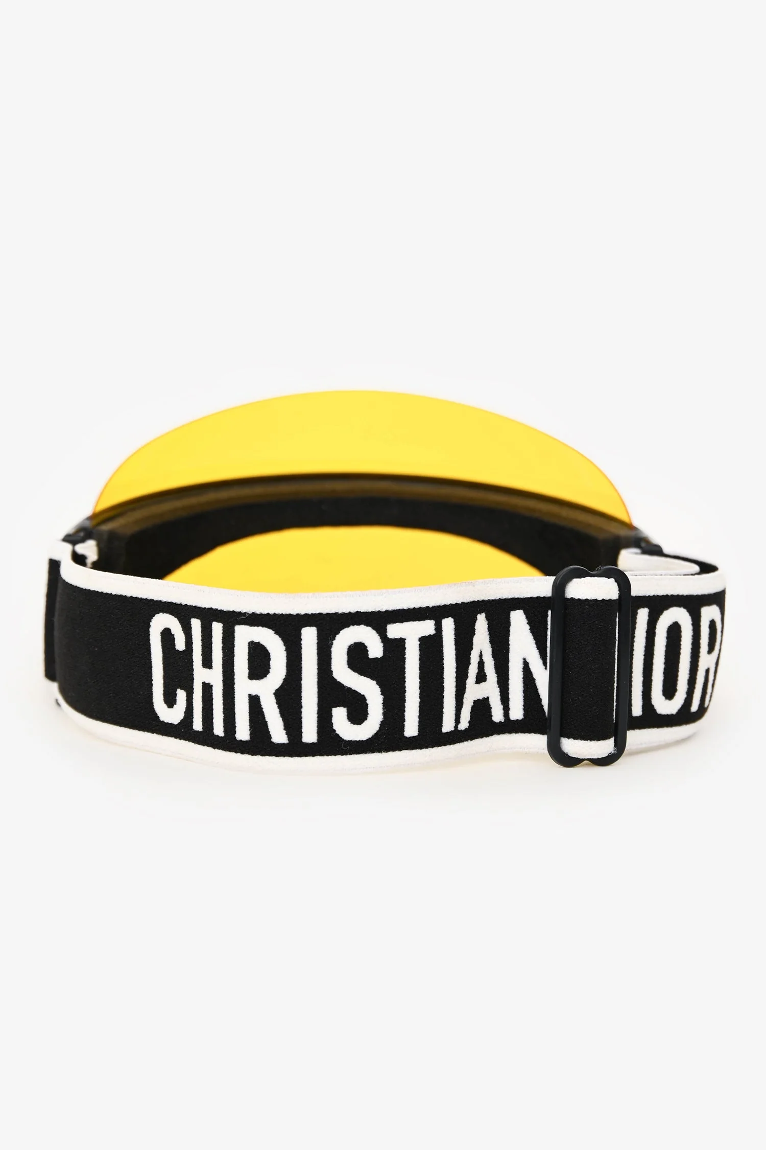 Christian Dior Yellow/Black DiorClub1 Visor - Image 3