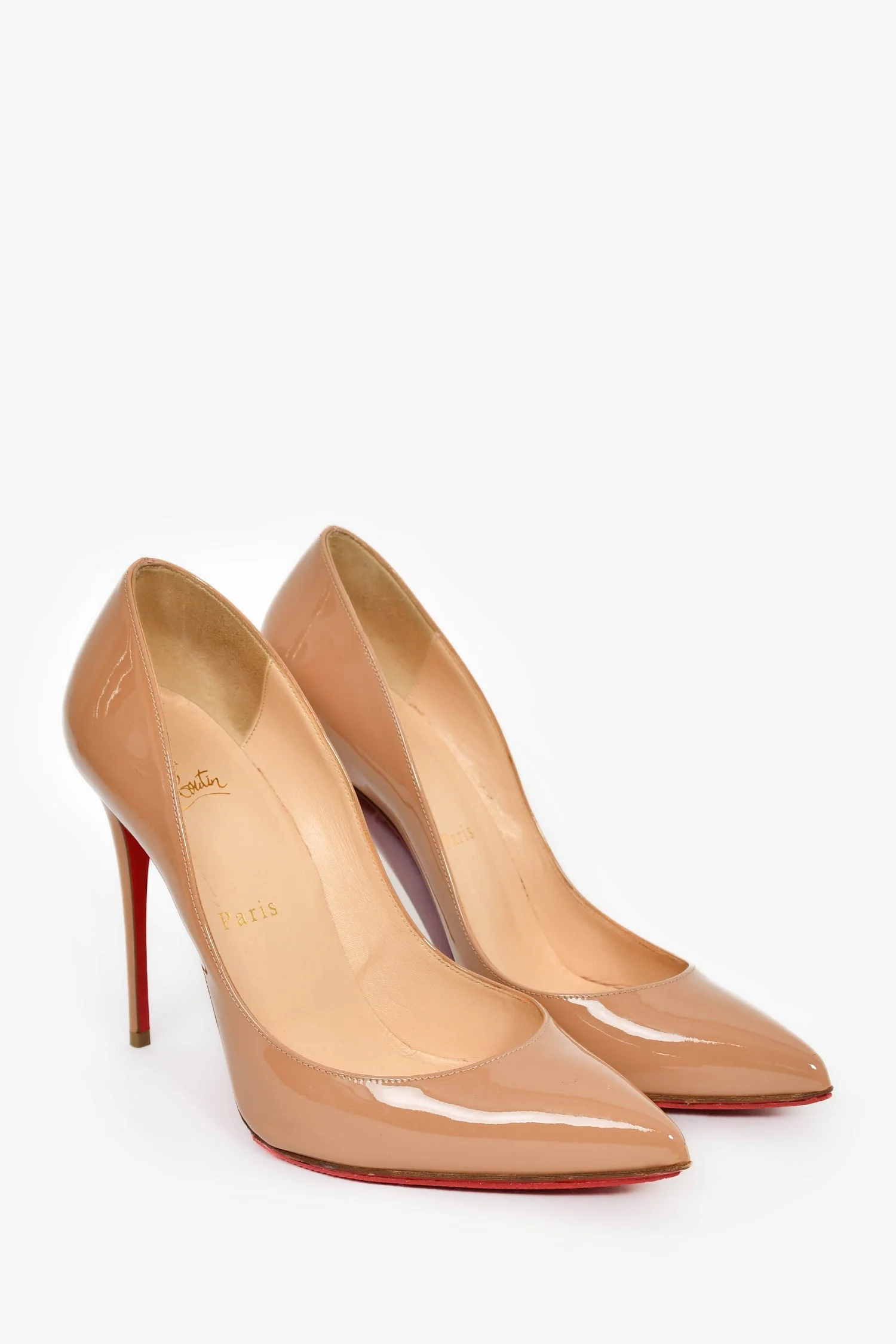 Christian Louboutin Beige 'So Kate' Heels Size 38.5 - Image 2