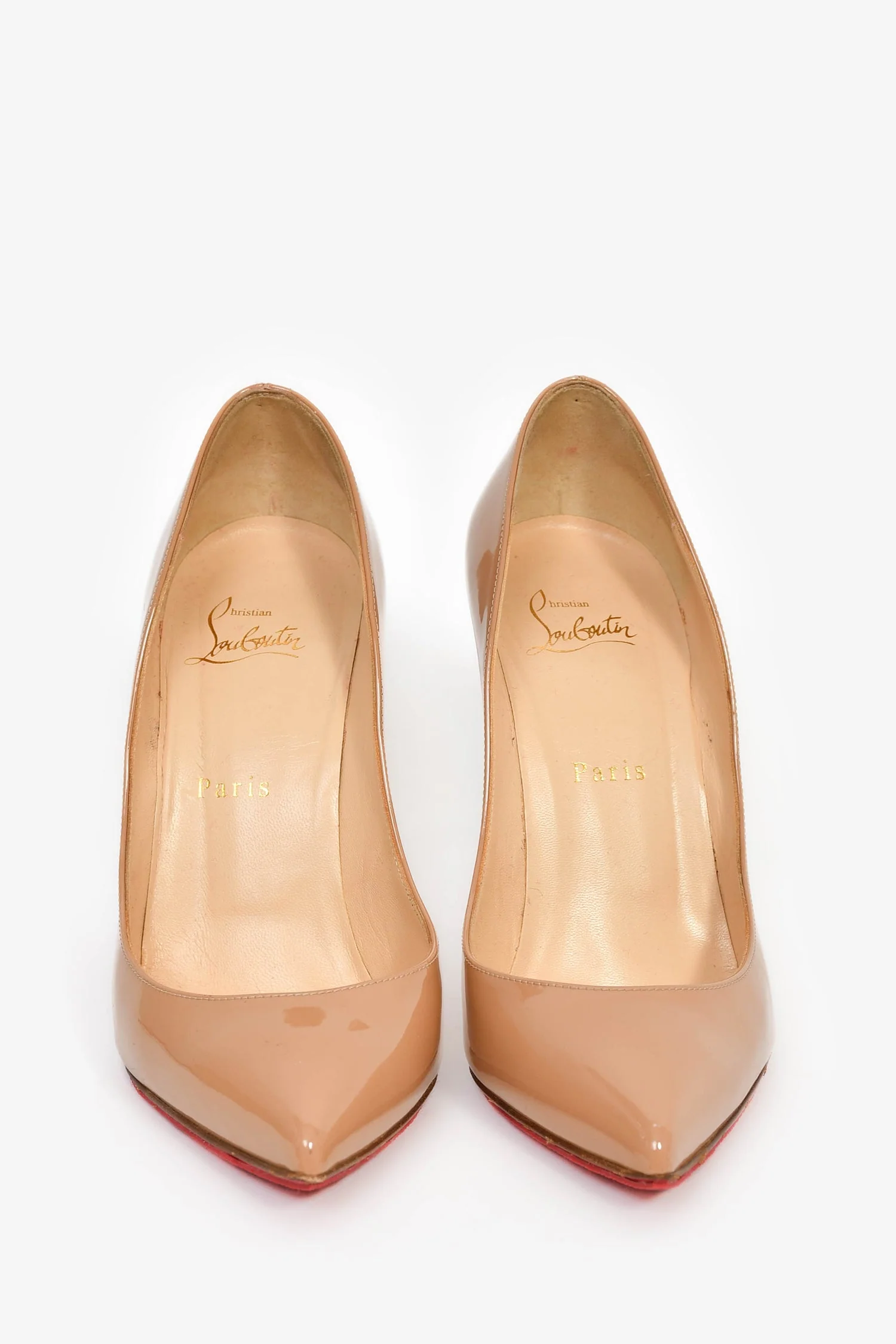 Christian Louboutin Beige 'So Kate' Heels Size 38.5 - Image 3