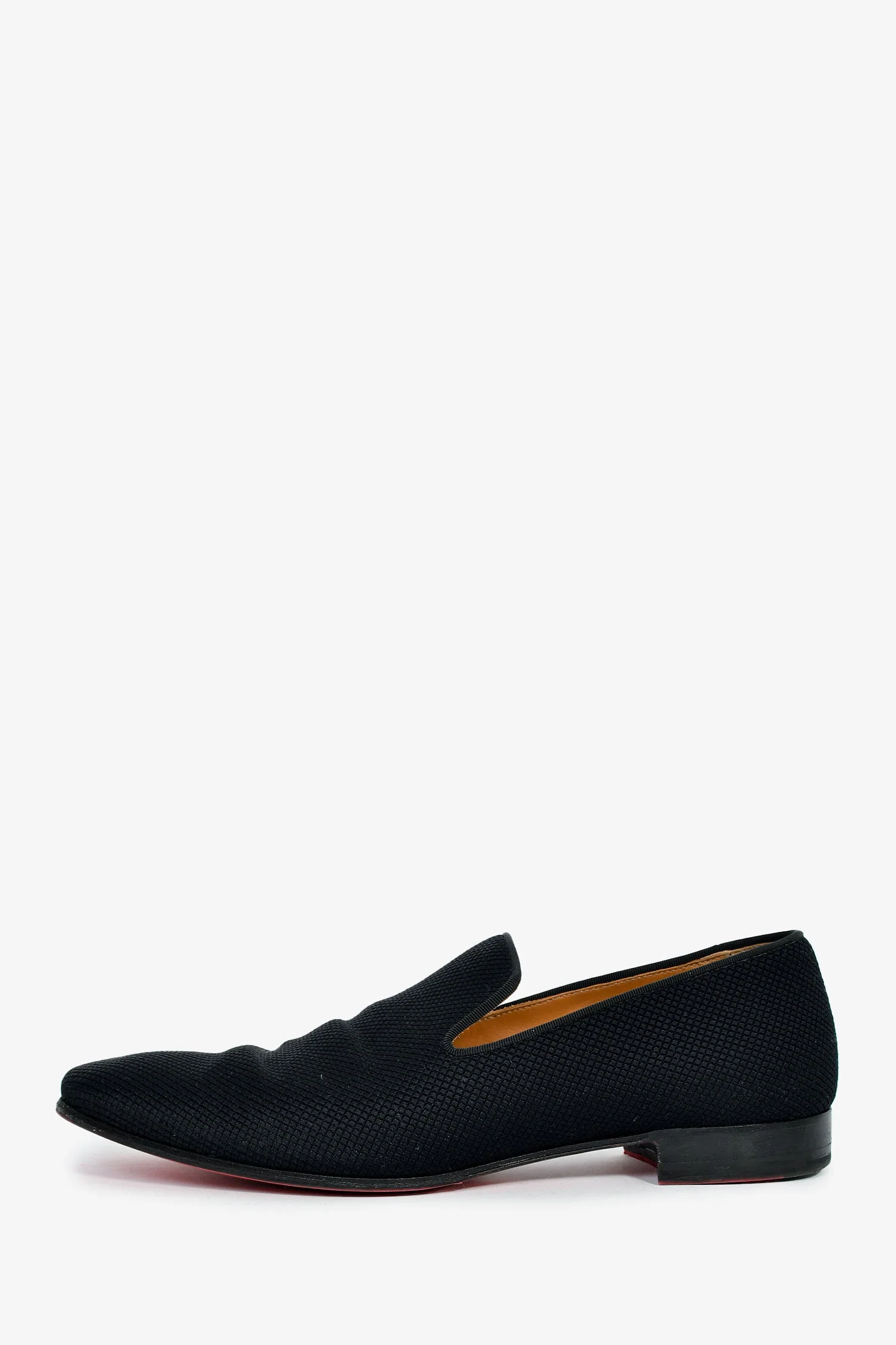 Christian Louboutin Black Fabric Loafers Size 42.5 Mens - Image 5