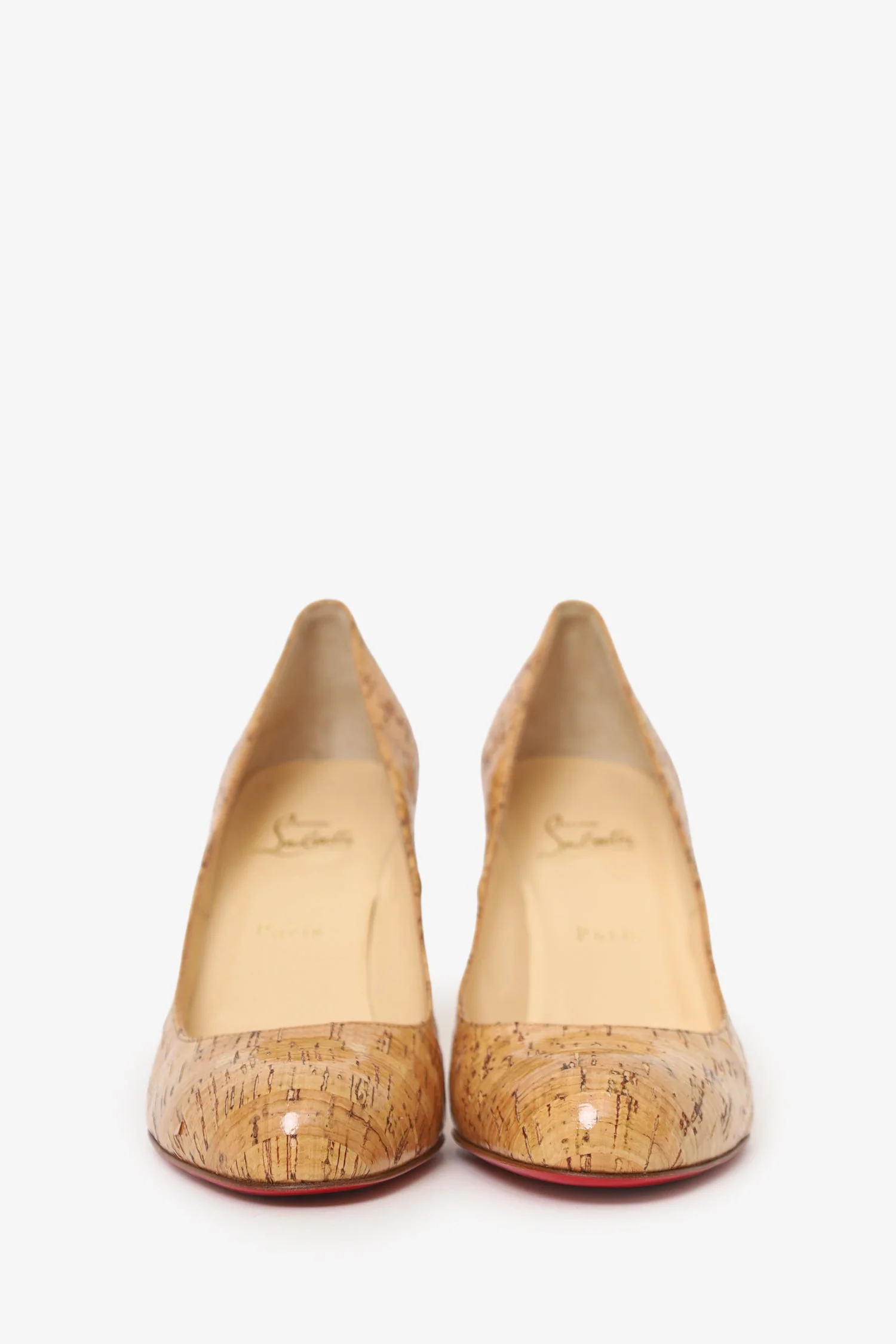 Christian Louboutin Cork Lucido Heels Size 41 - Image 3