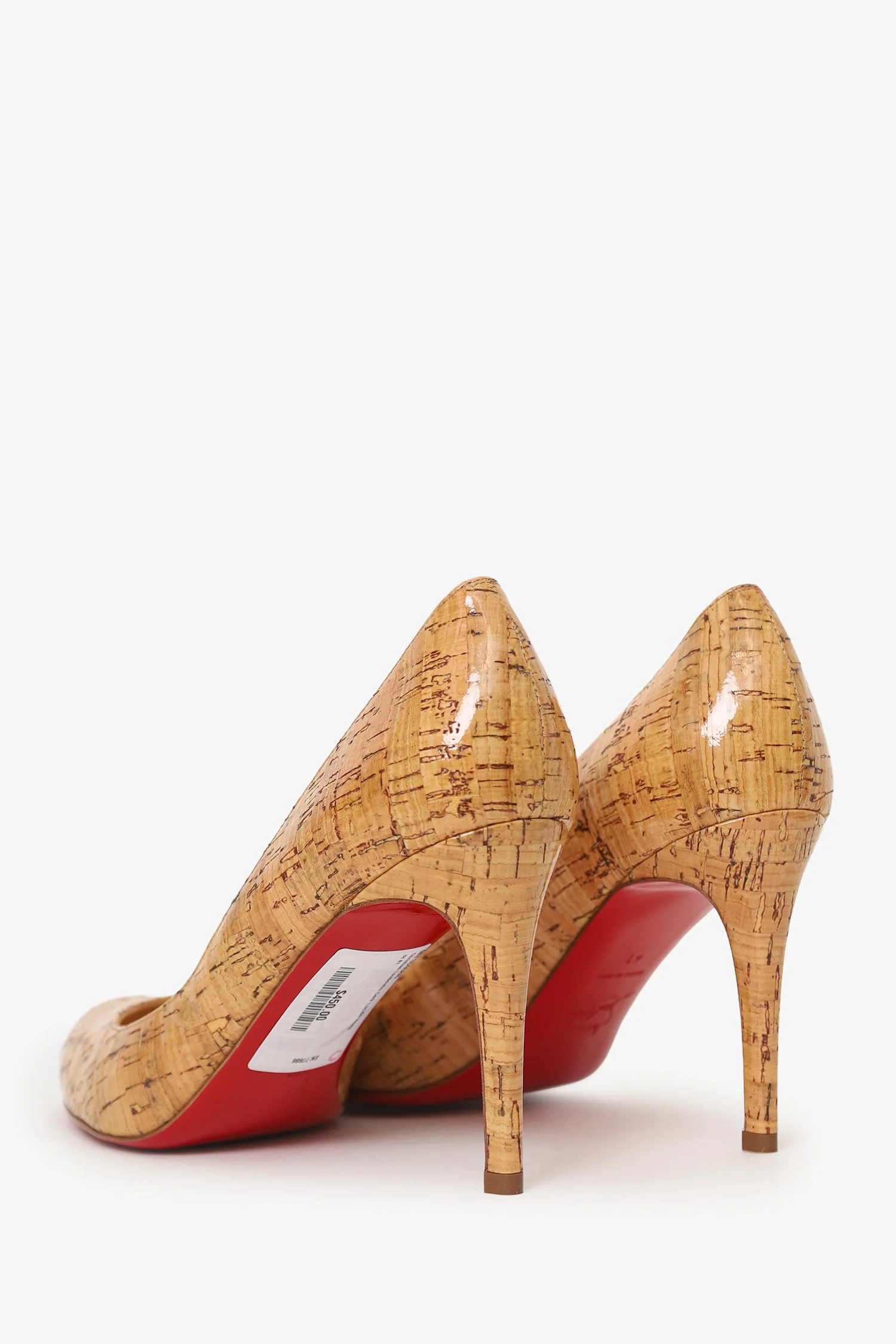 Christian Louboutin Cork Lucido Heels Size 41 - Image 4