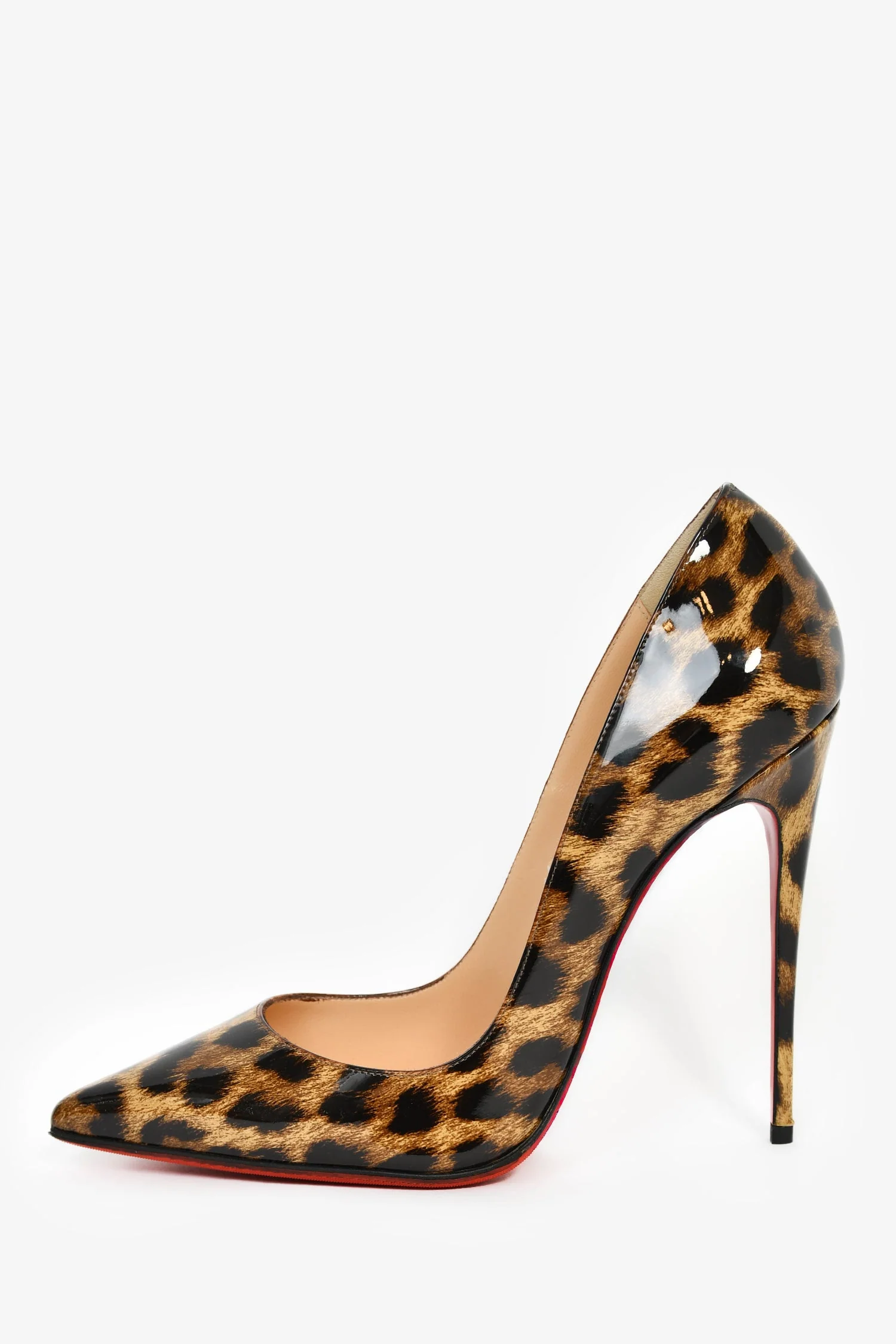 Christian Louboutin Leopard Print Patent Heels Size 37.5 - Image 4