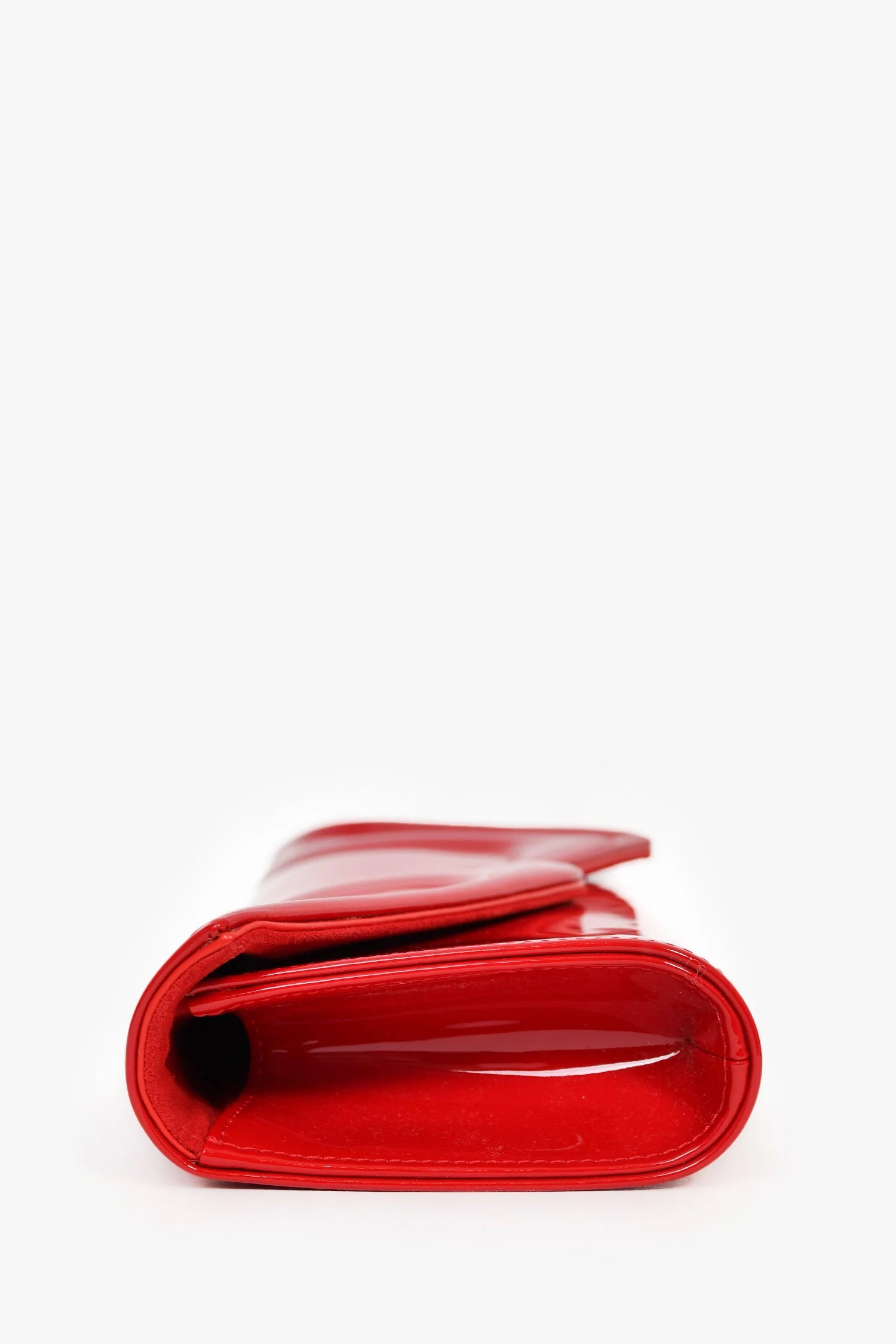 Christian Louboutin Red Patent Leather 'So Kate' Clutch - Image 3