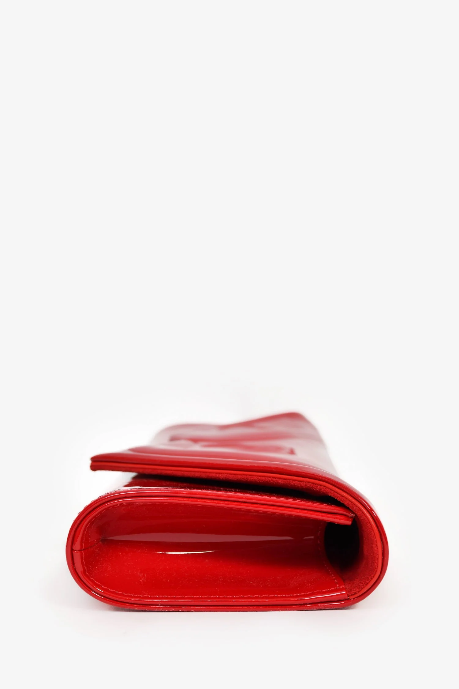 Christian Louboutin Red Patent Leather 'So Kate' Clutch - Image 4