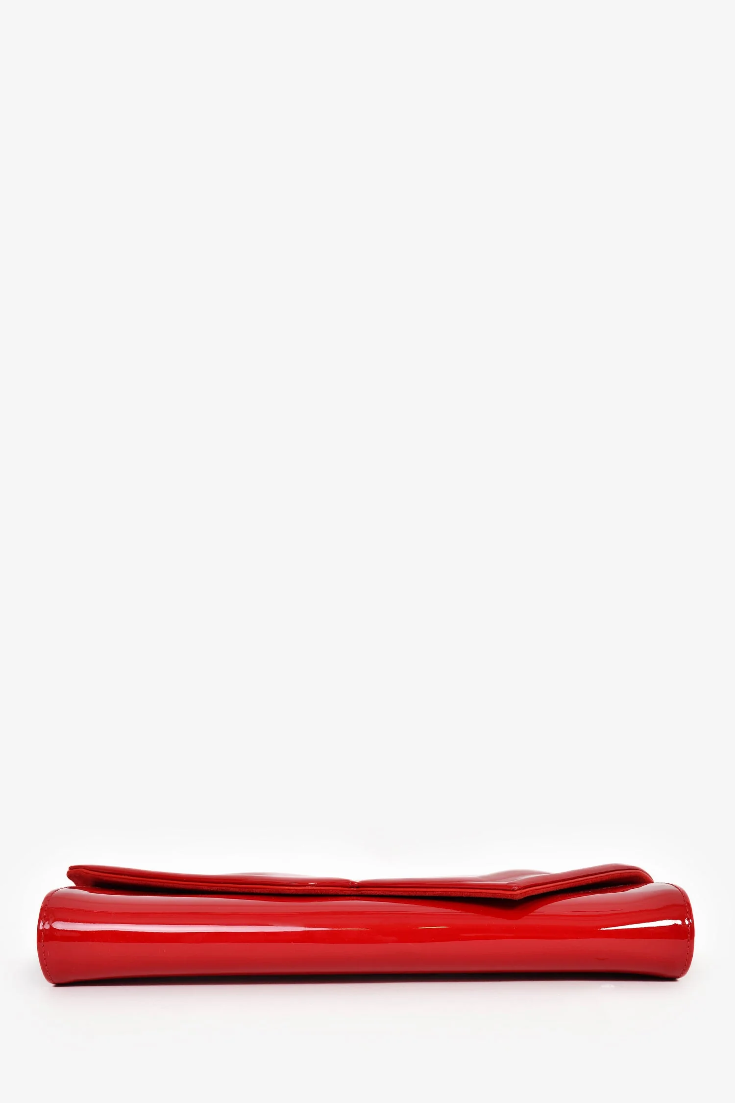 Christian Louboutin Red Patent Leather 'So Kate' Clutch - Image 5