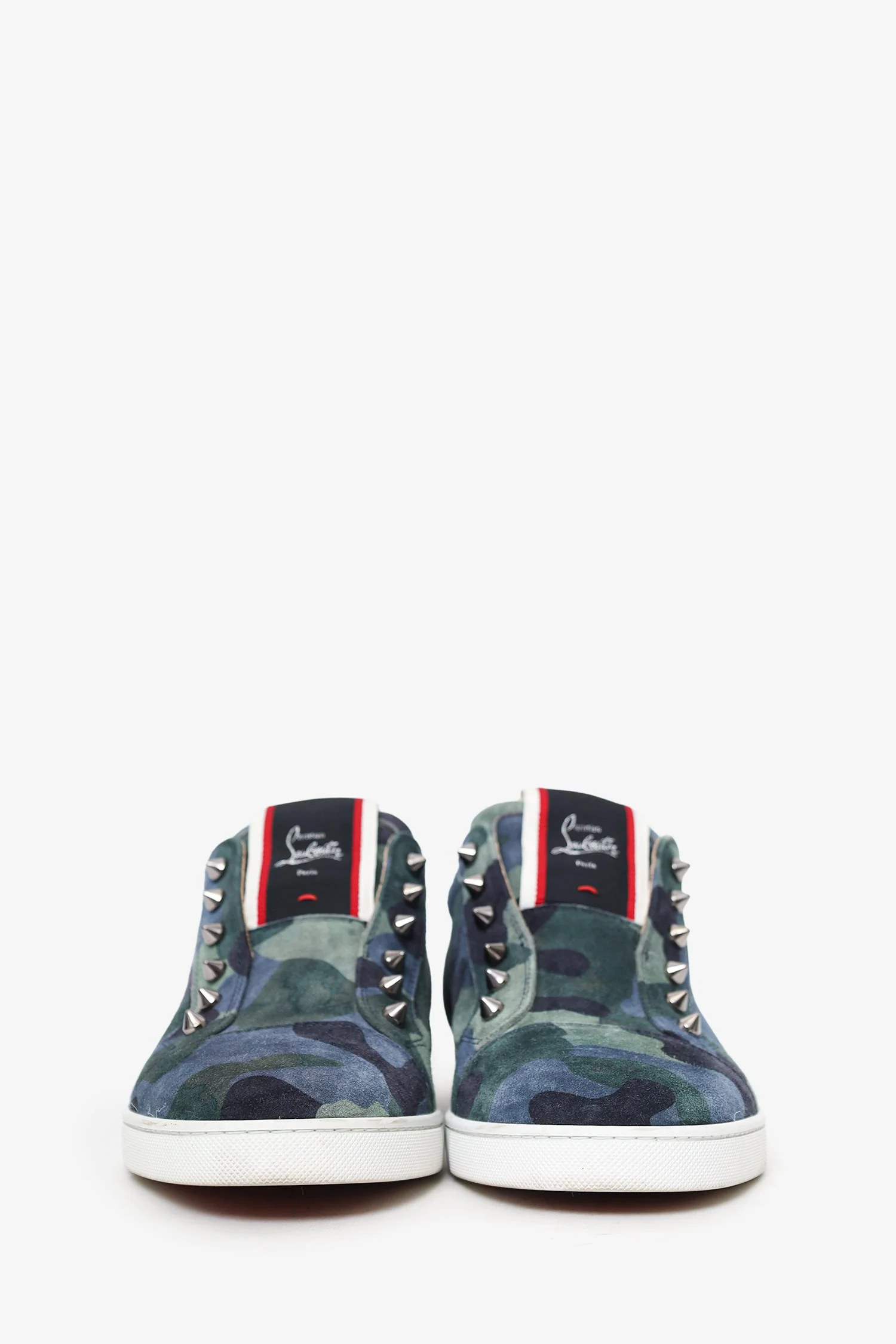 Christian Louboutin Suede Printed Sneakers Size 42 - Image 3