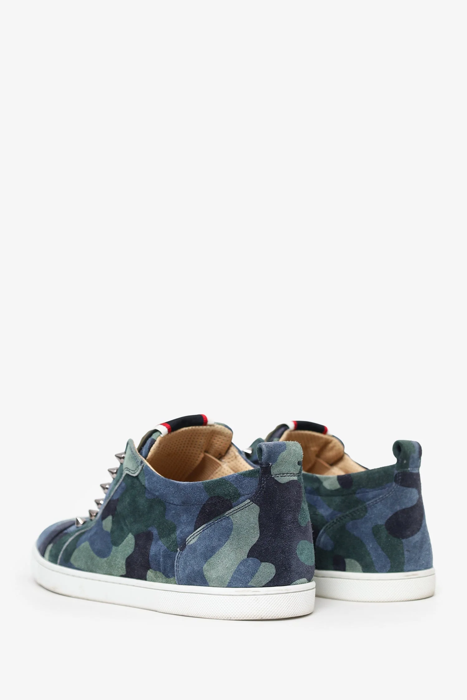 Christian Louboutin Suede Printed Sneakers Size 42 - Image 4