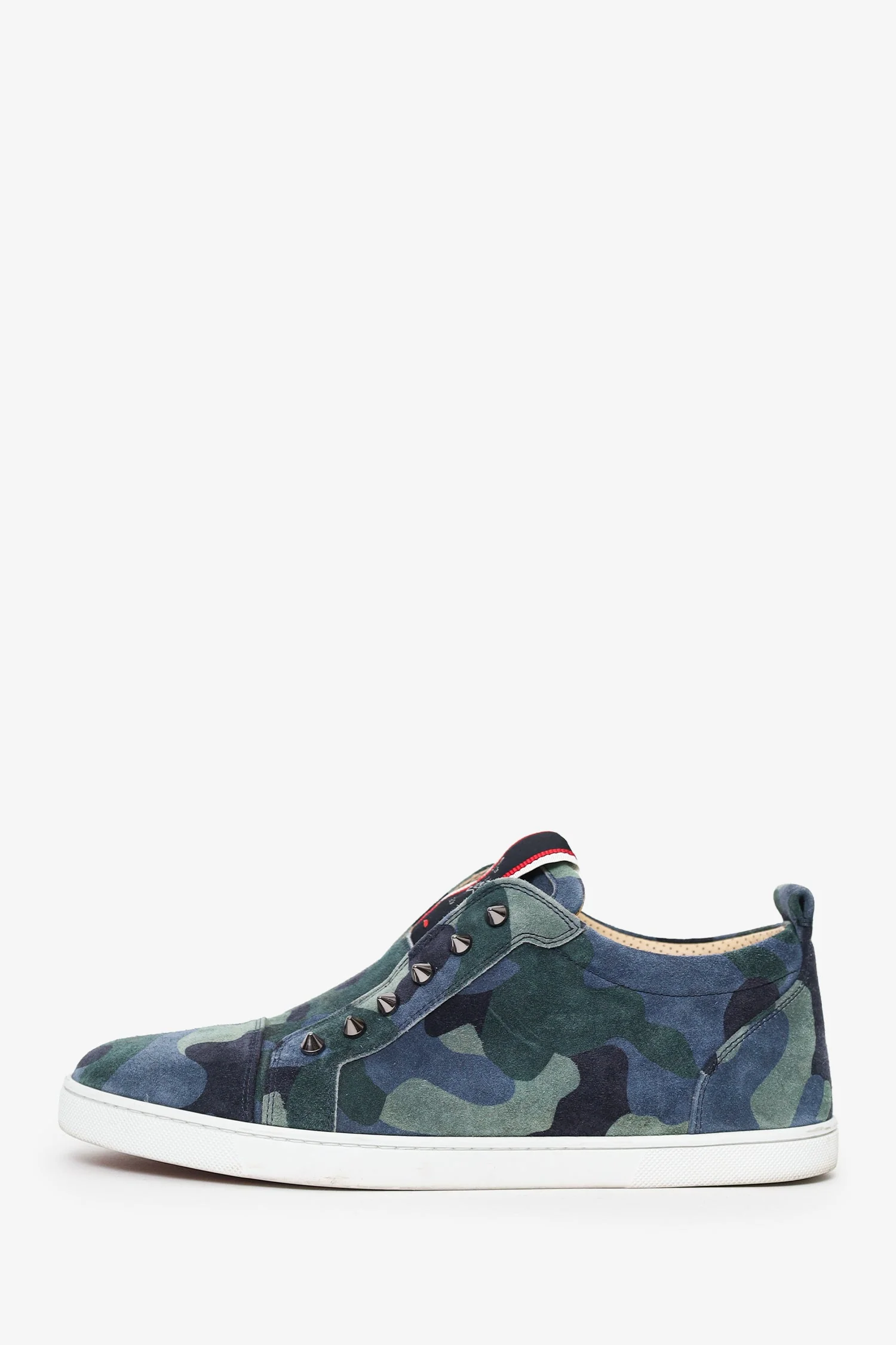 Christian Louboutin Suede Printed Sneakers Size 42 - Image 5