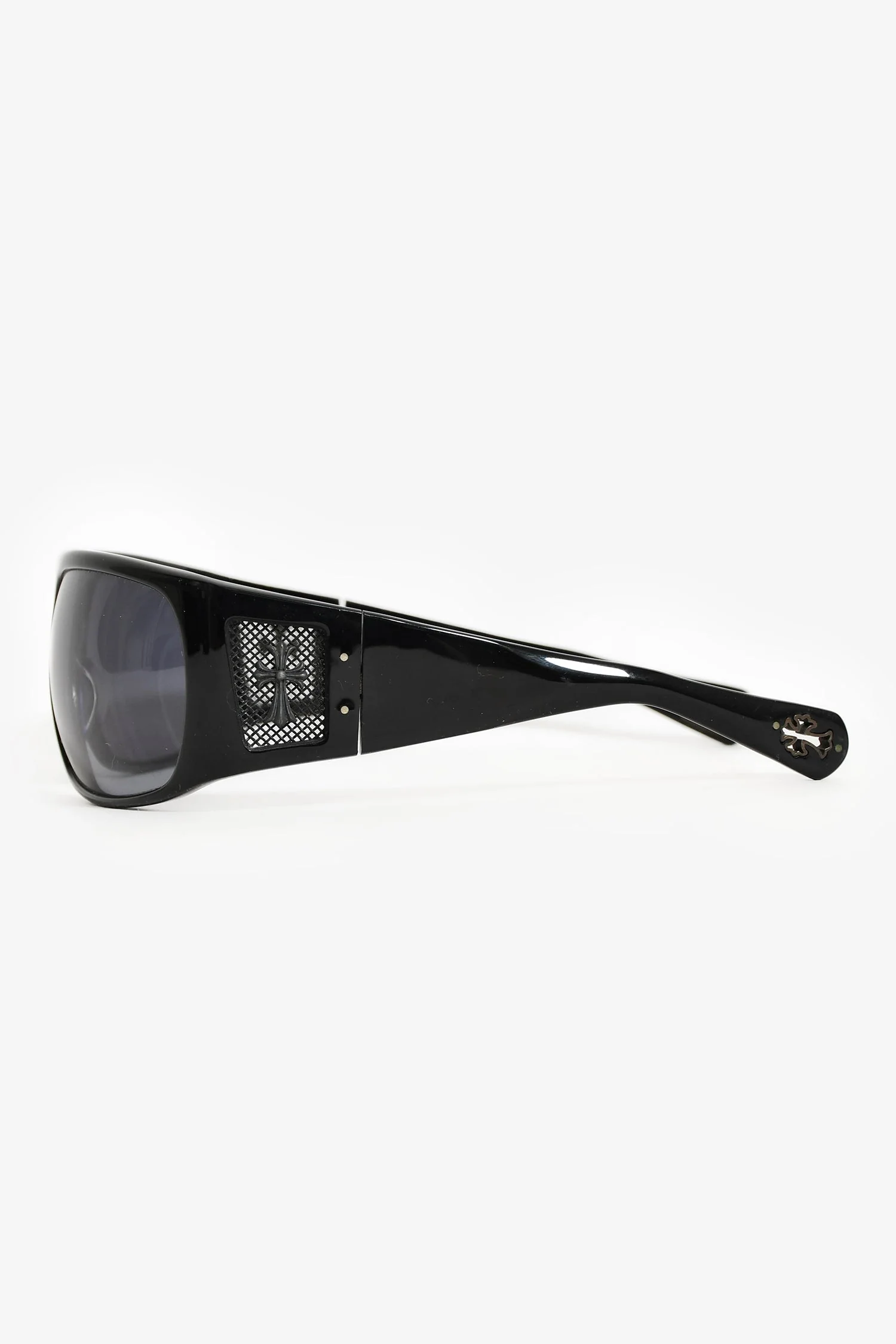 Chrome Hearts Black Shield Sunglasses - Image 3