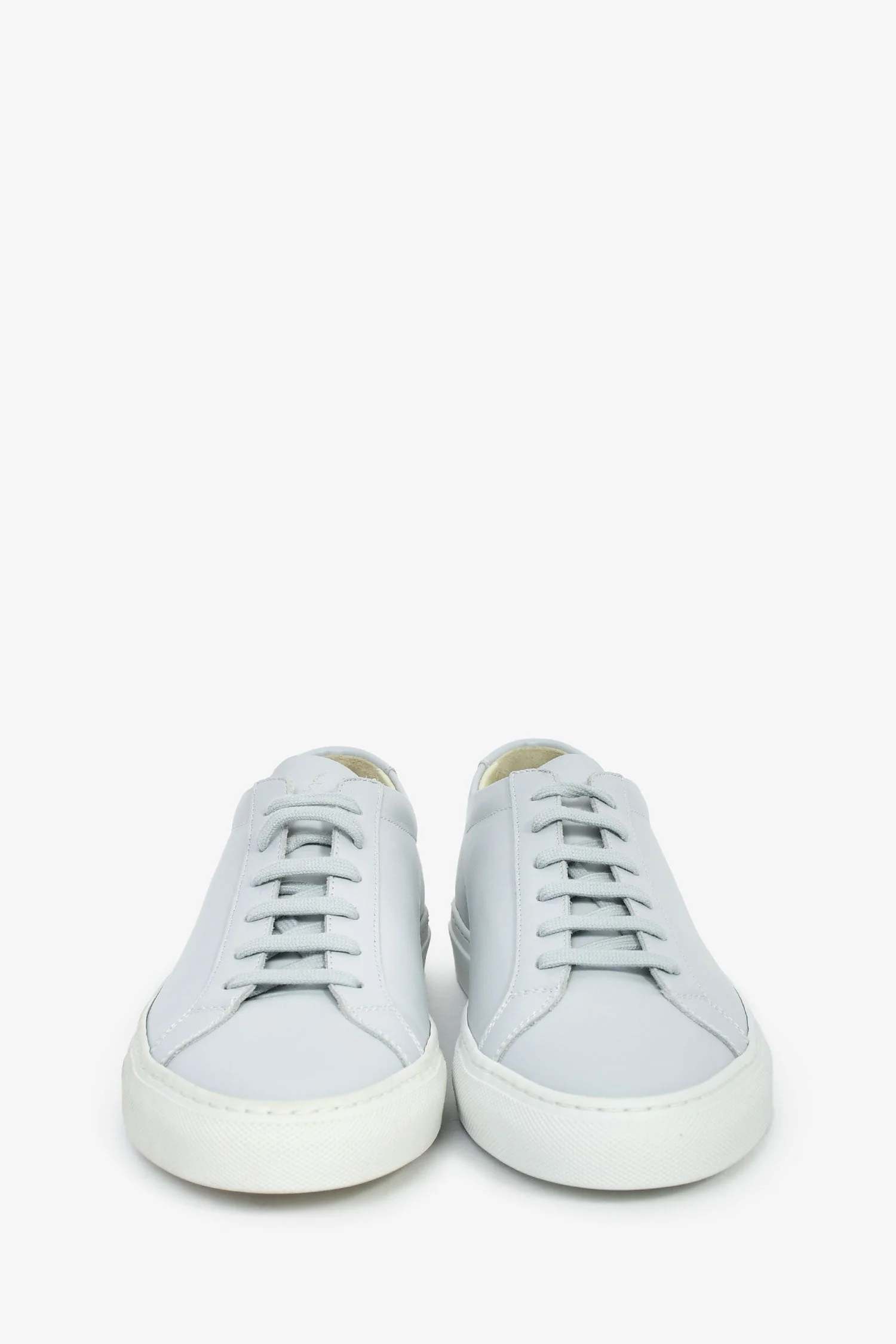 Common Projects Ice Blue Leather 'Achilles' Low Top Sneakers Size 41 - Image 3