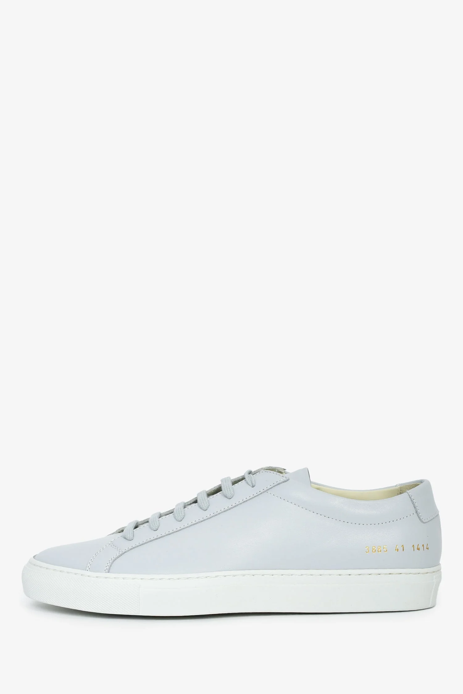 Common Projects Ice Blue Leather 'Achilles' Low Top Sneakers Size 41 - Image 5