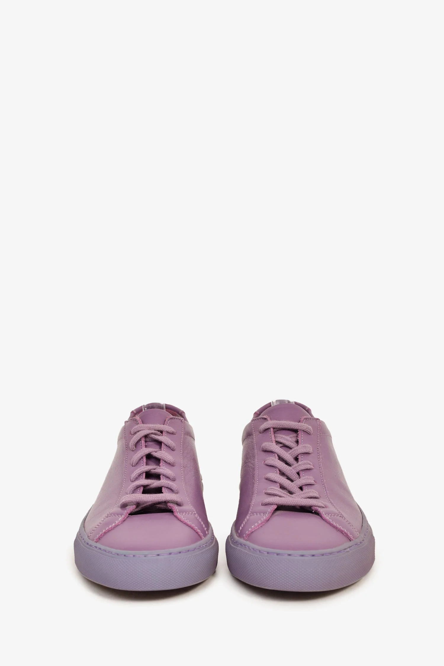 Common Projects Purple Leather Sneakers Size 36 - Image 3