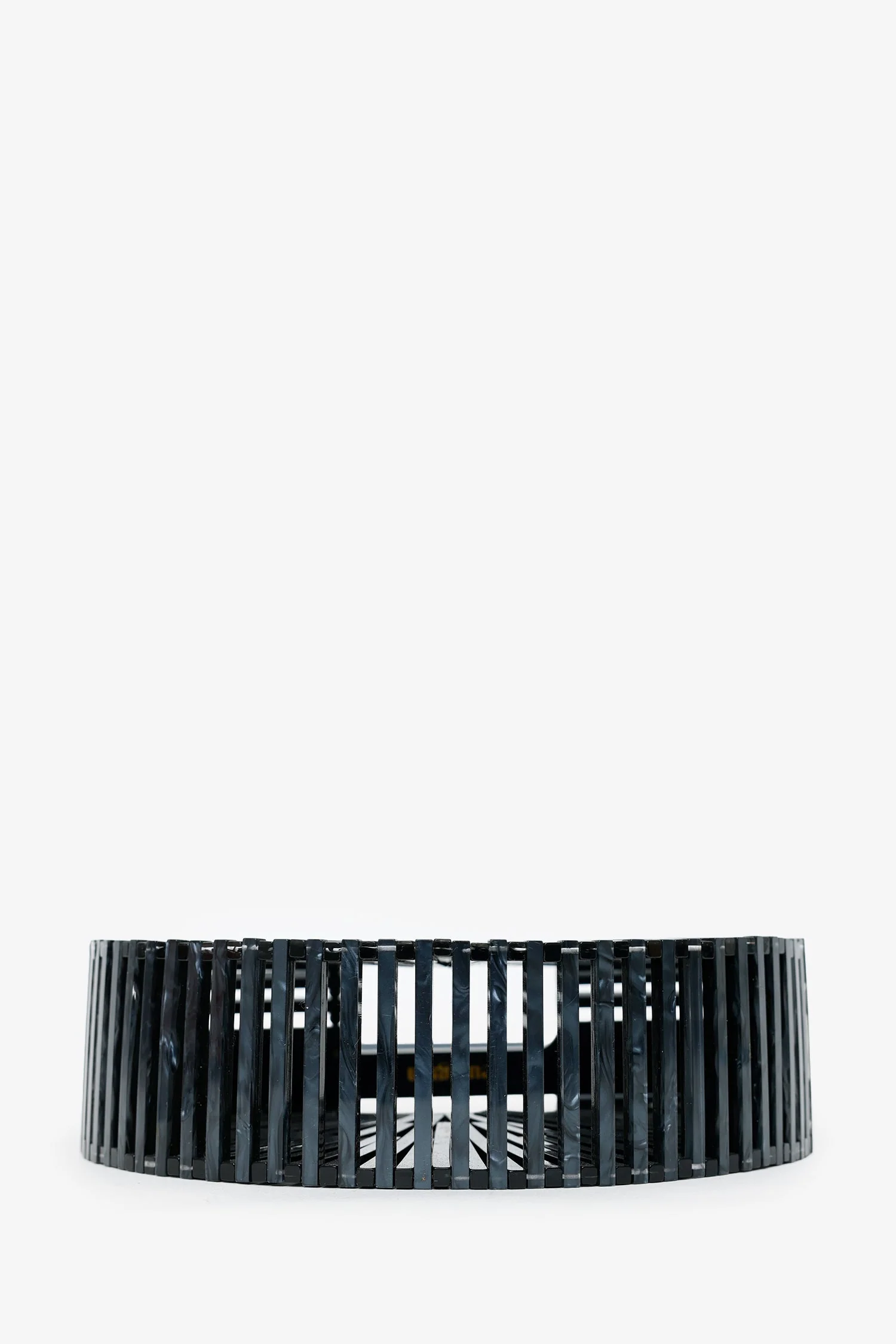 Cult Gaia Black Acrylic Ark Clutch Bag - Image 6