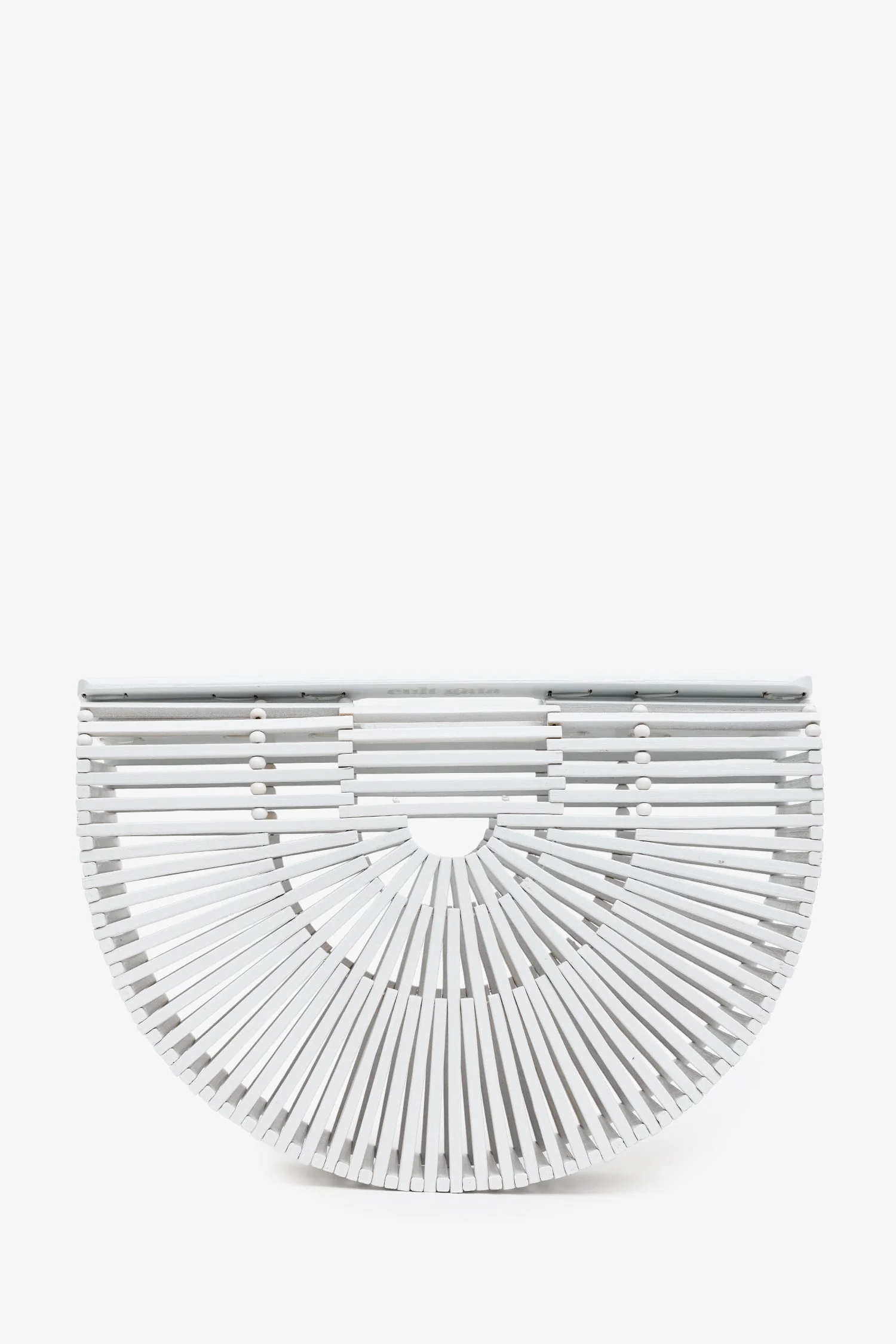Cult Gaia White Acrylic 'Arc' Clutch Bag - Image 2